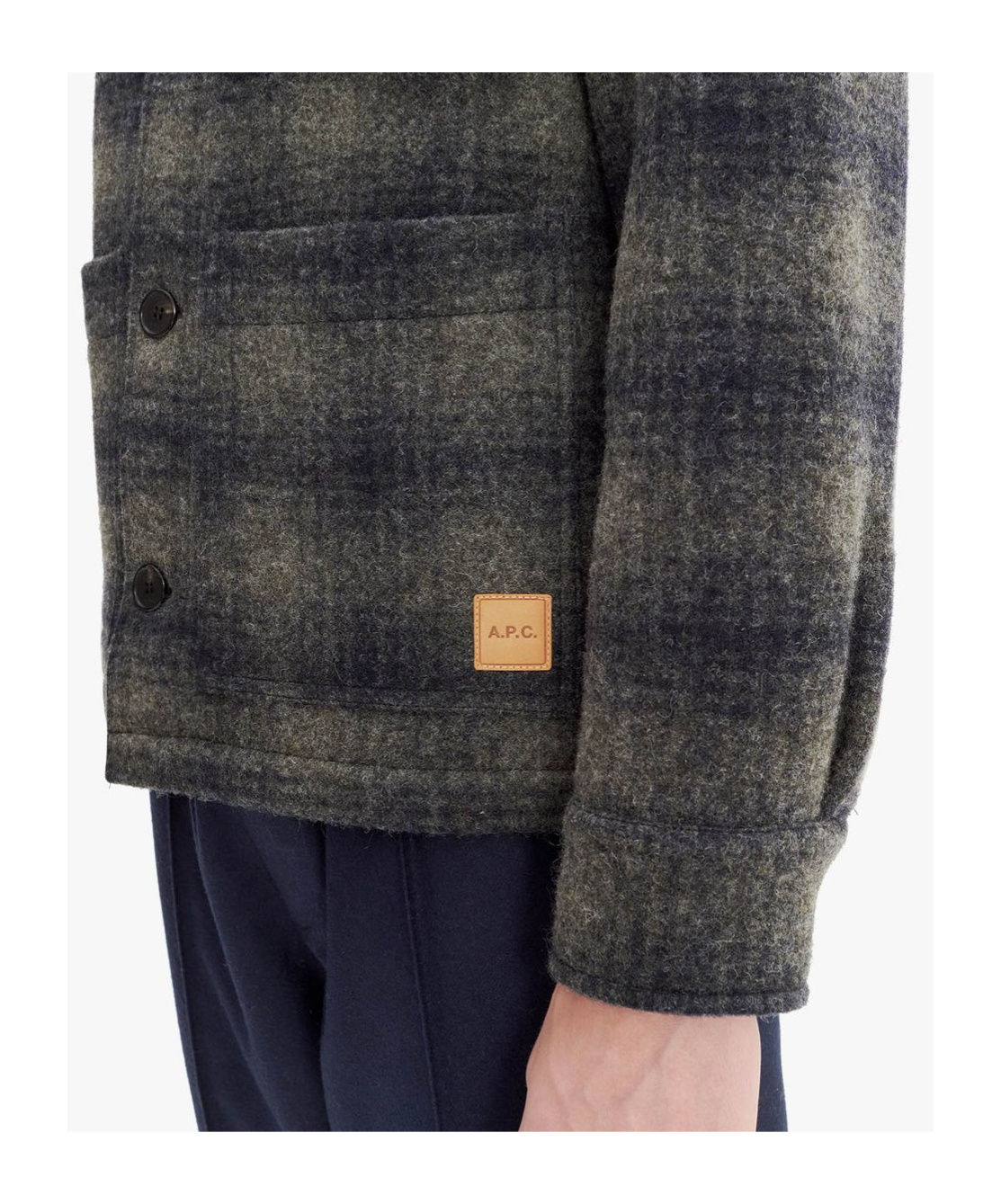 Apc Long-sleeved Casual Jacket In Black