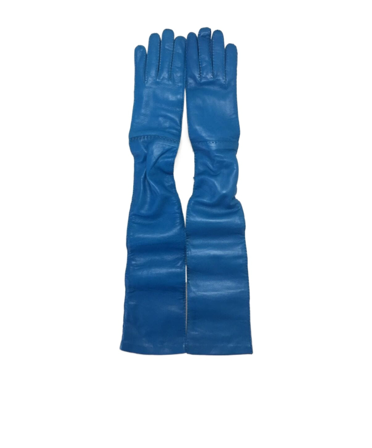 Prada Five-finger Gloves In Blue
