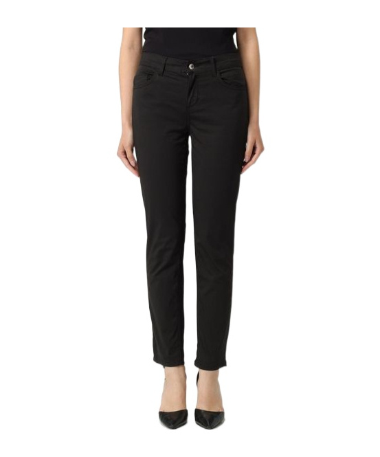 Liu •jo Liu Jo Cropped Skinny Trousers In Black