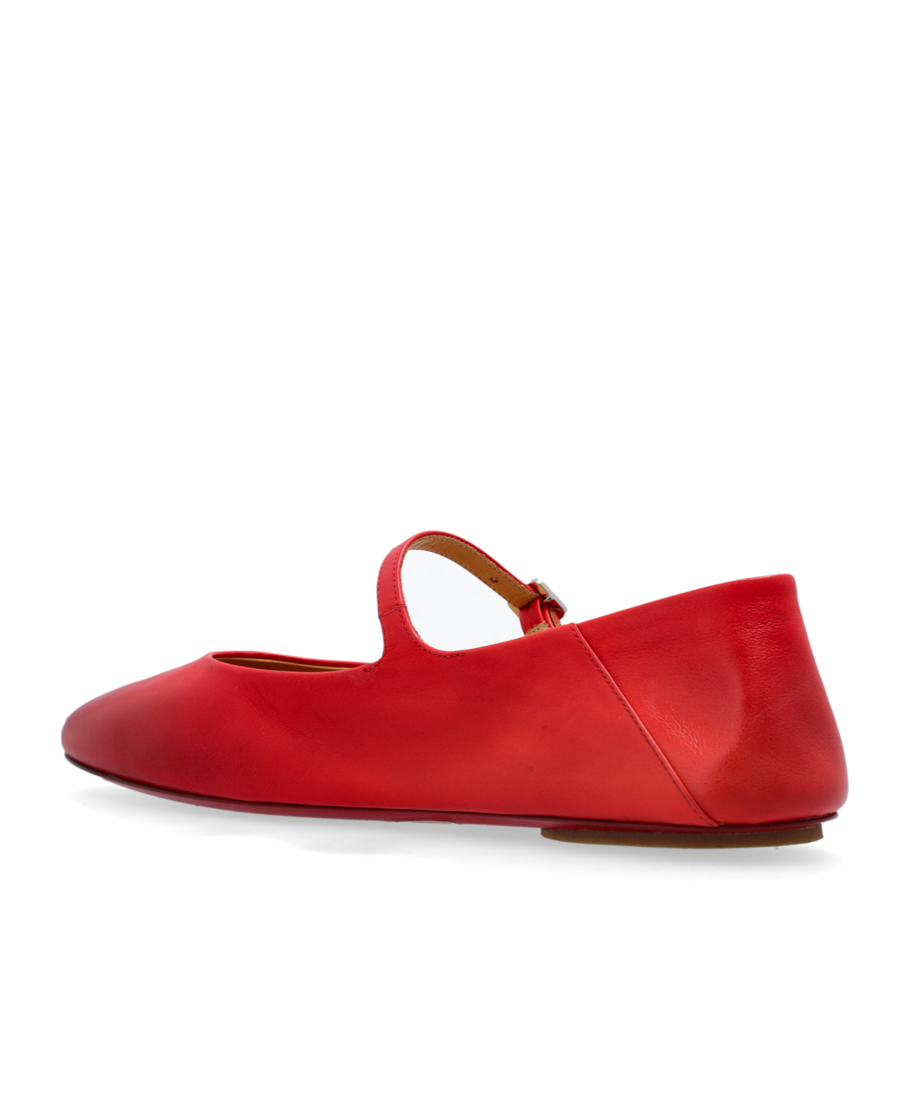 Marsèll Round Head Ballet Shoes In Red