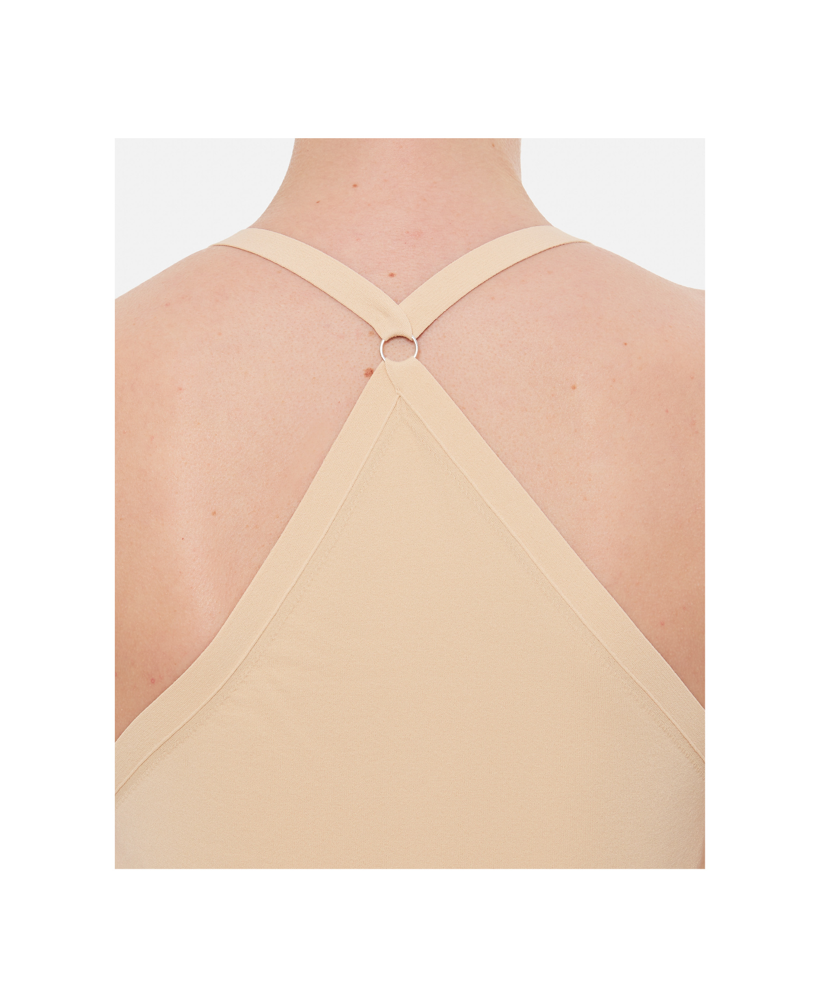 Quira Viscose Dancer Tank Top In Nude