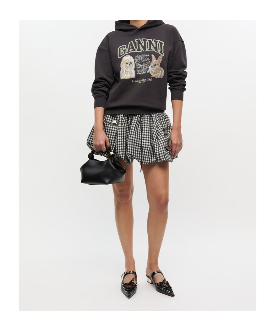 Ganni Hoodie With Logo Print