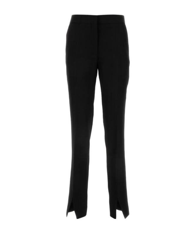 JIL SANDER CASUAL TROUSERS WITH SLIT BOTTOM EDGE