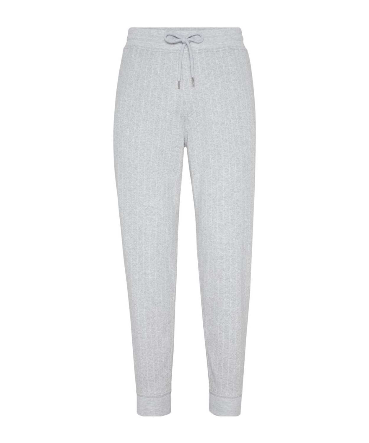 Brunello Cucinelli Striped Track Pants In White