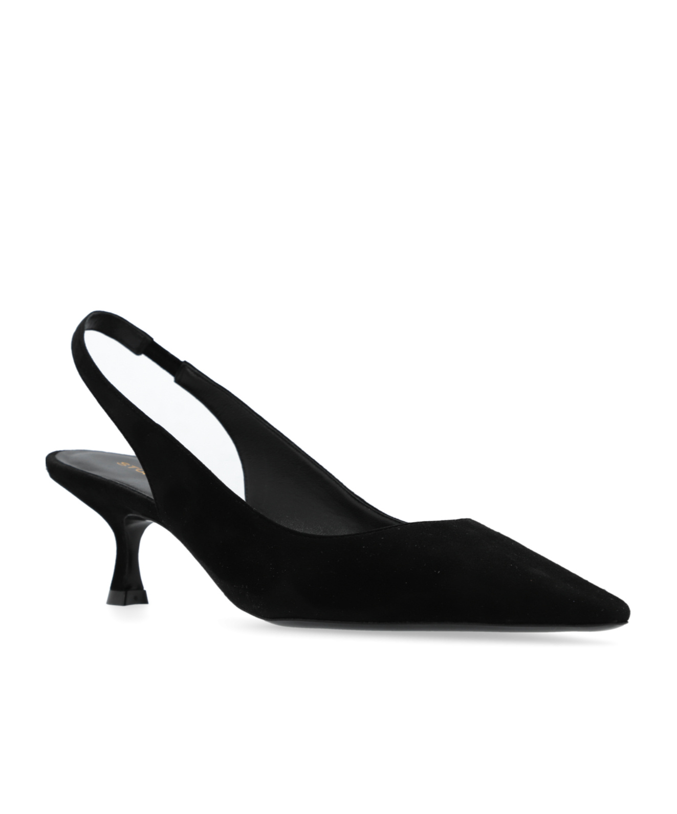 Stuart Weitzman Slingback Pointed-toe Pumps In Black
