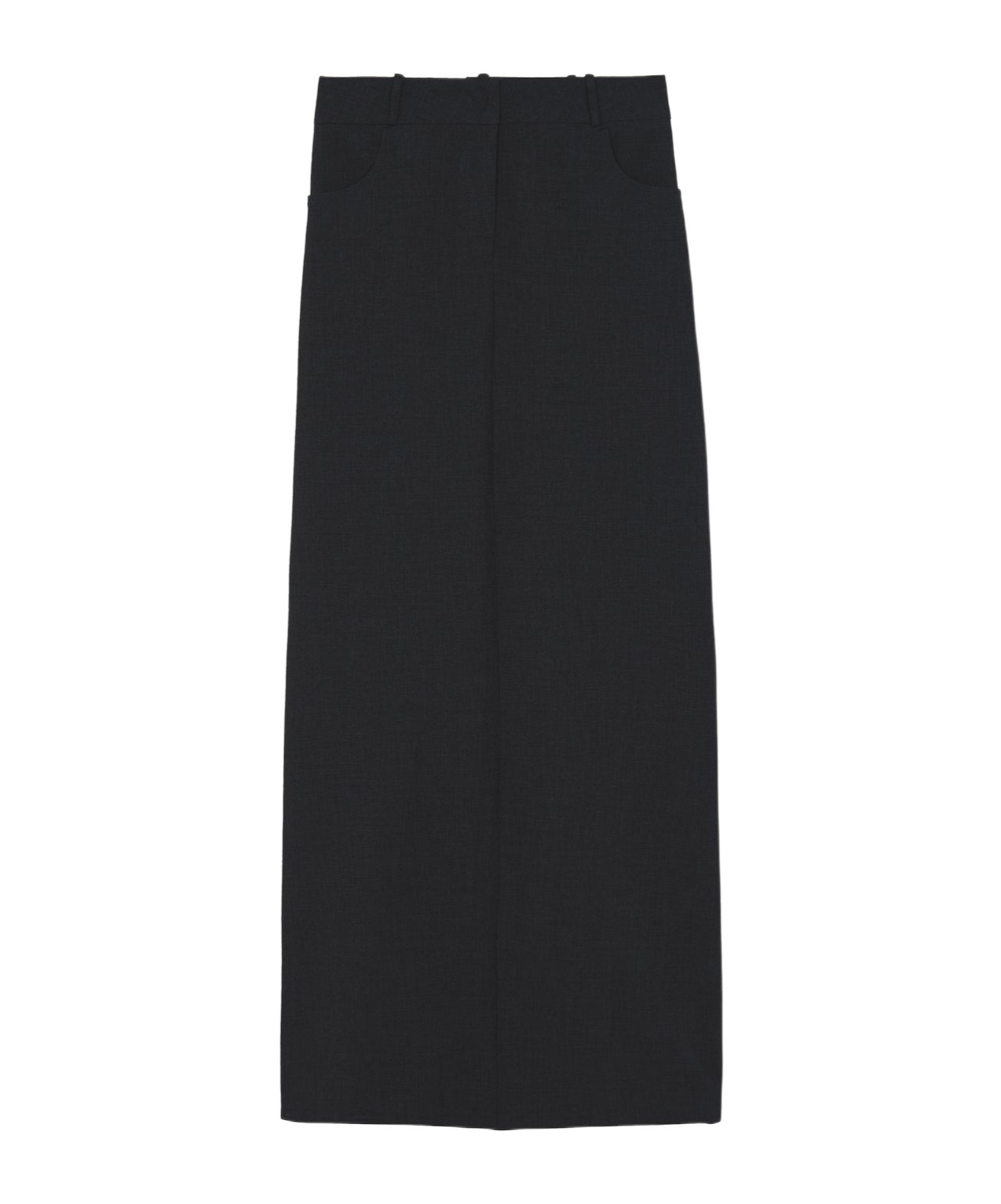 THE FRANKIE SHOP MALVO LONG PENCIL SKIRT - BLACK