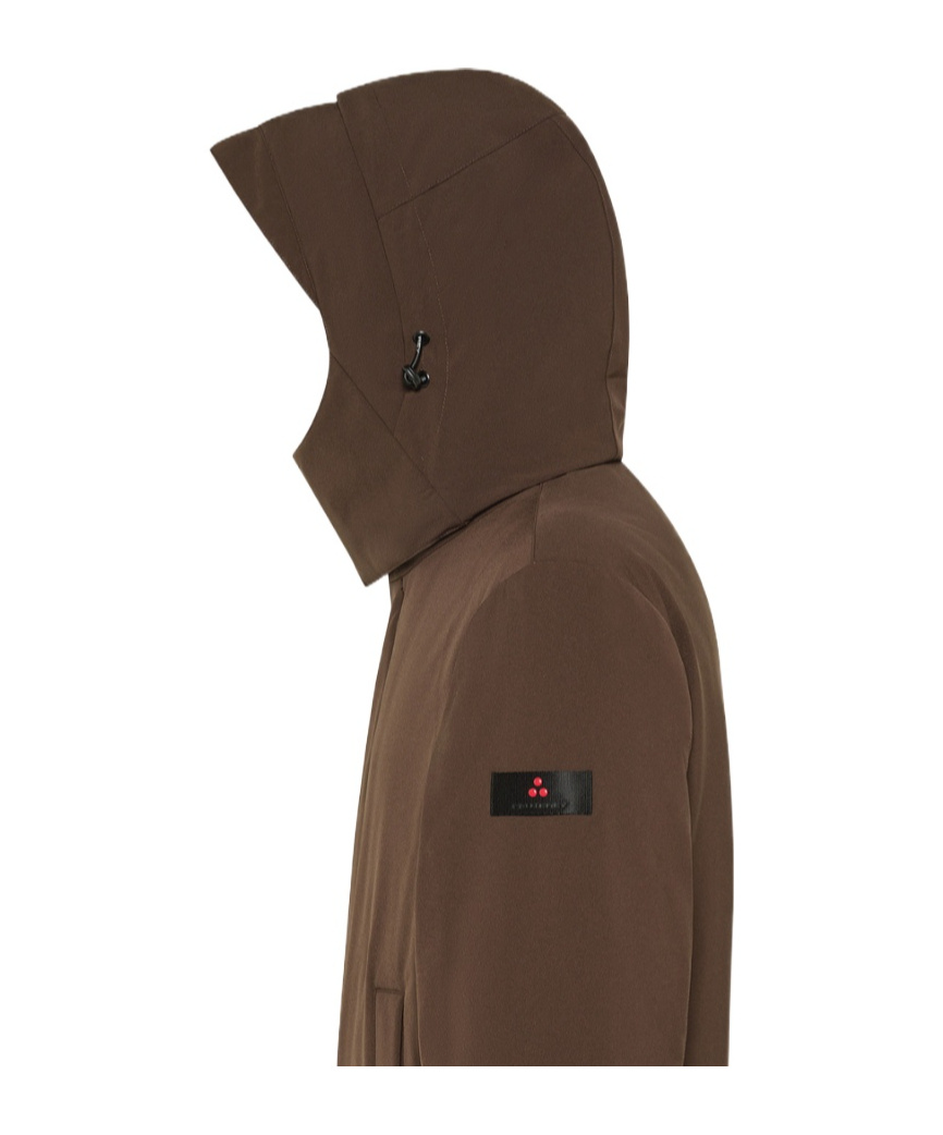 Peuterey Recycled Fabric Performance Coat In Brown