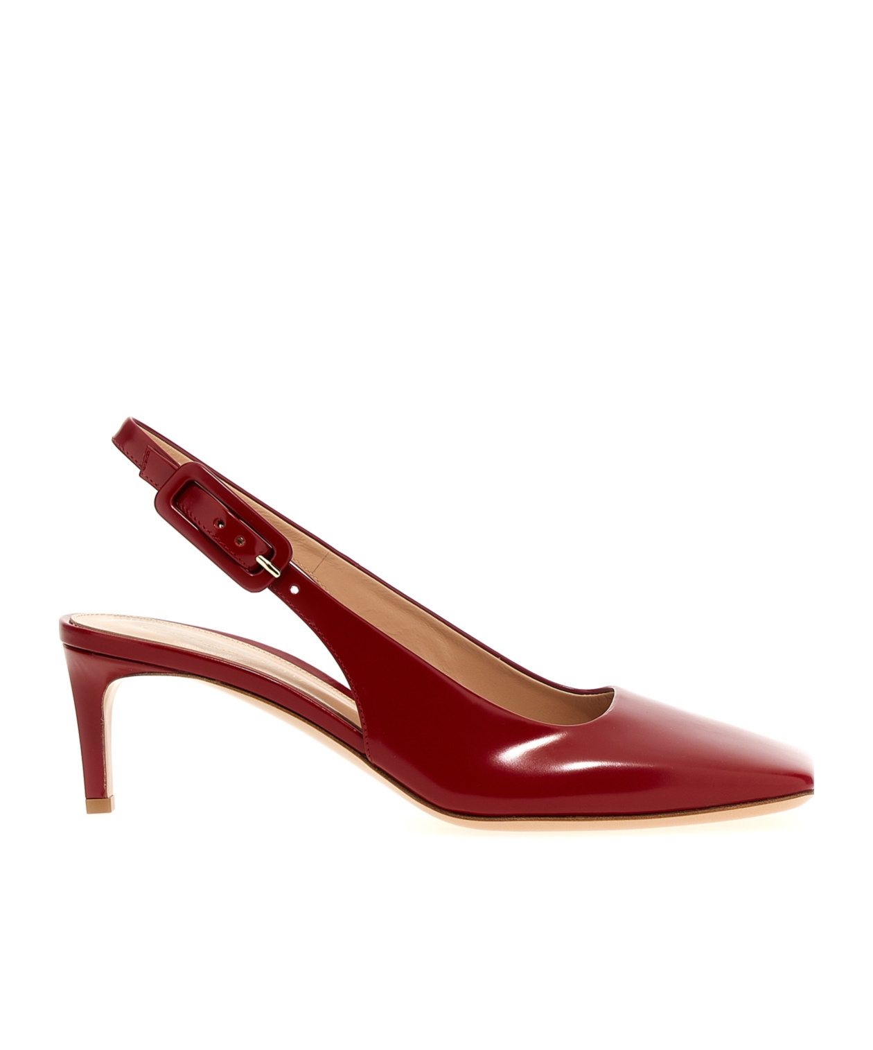 Gianvito Rossi Stiletto Heel 'ric' Slingbacks In Red