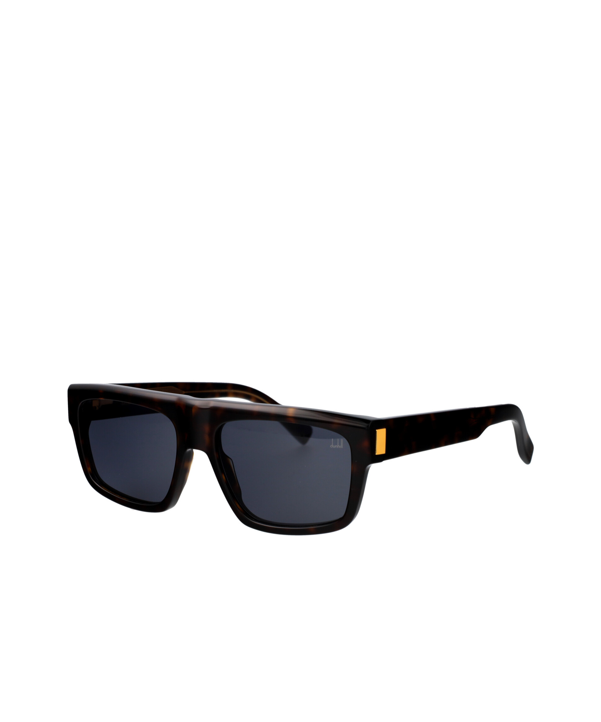 DUNHILL TORTOISESHELL-EFFECT RECTANGLE-FRAME SUNGLASSES