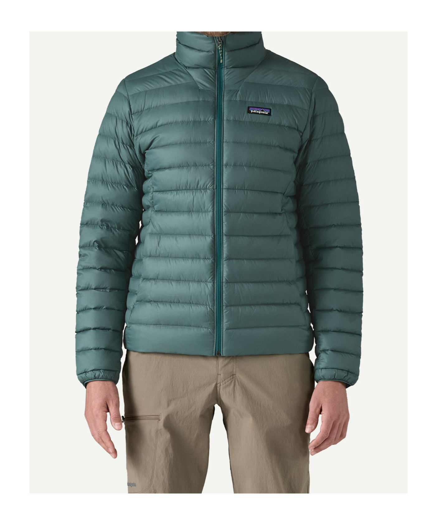 Patagonia Quilted Down Coat In Wetland Blue