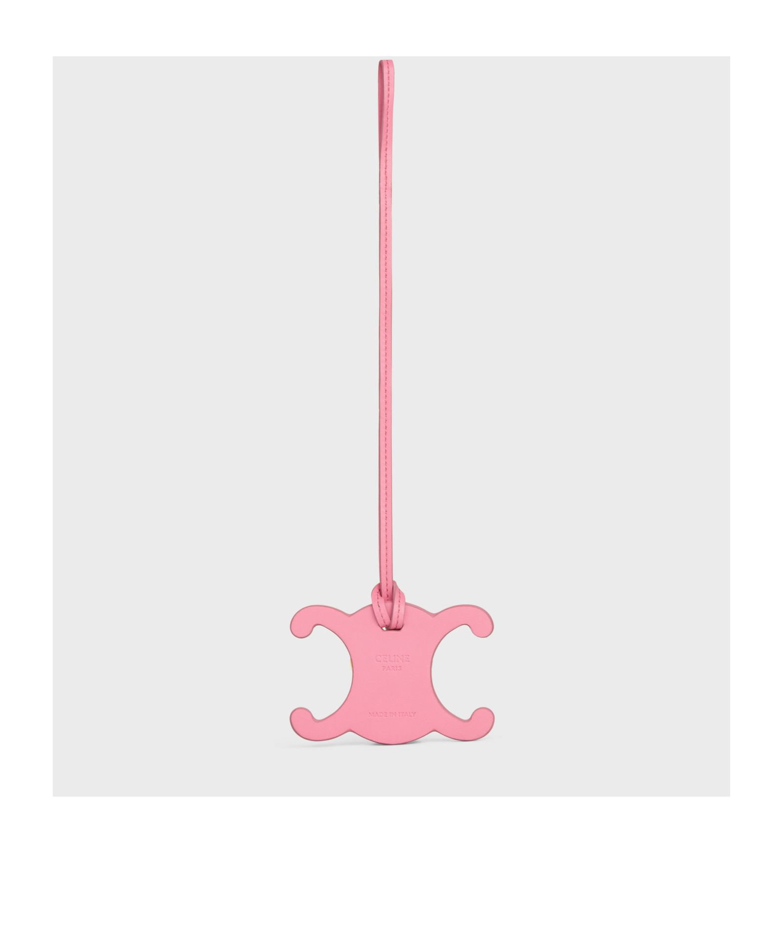 CELINE TRIOMPHE KEYRING CHARM IN SMOOTH CALFSKIN WITH GOLD FINISHING
