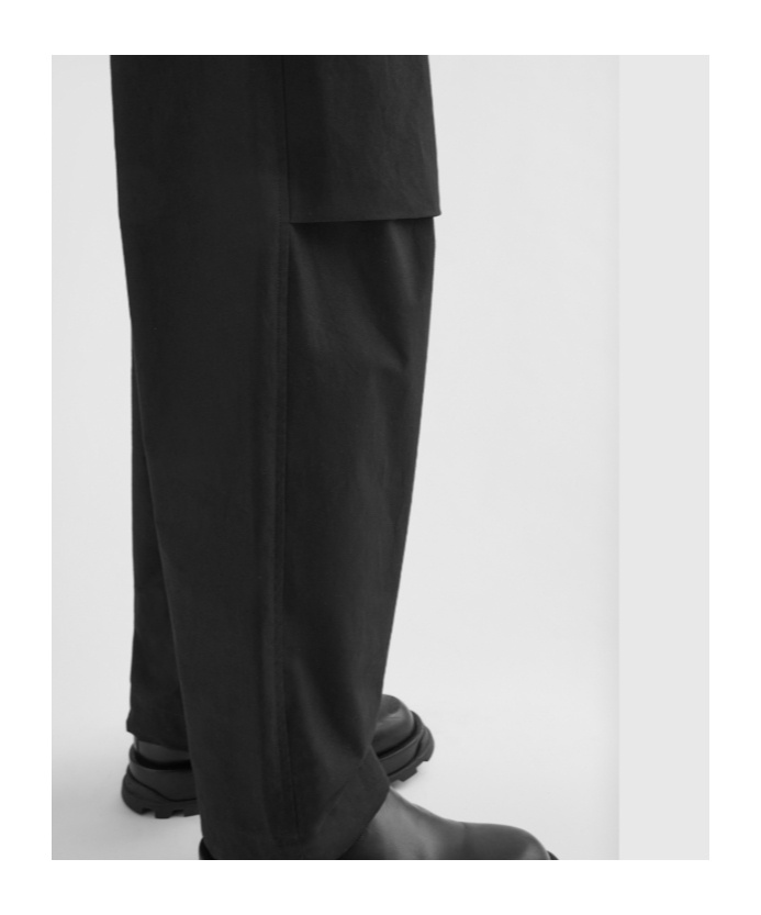 Jil Sander Cotton Trousers In Black