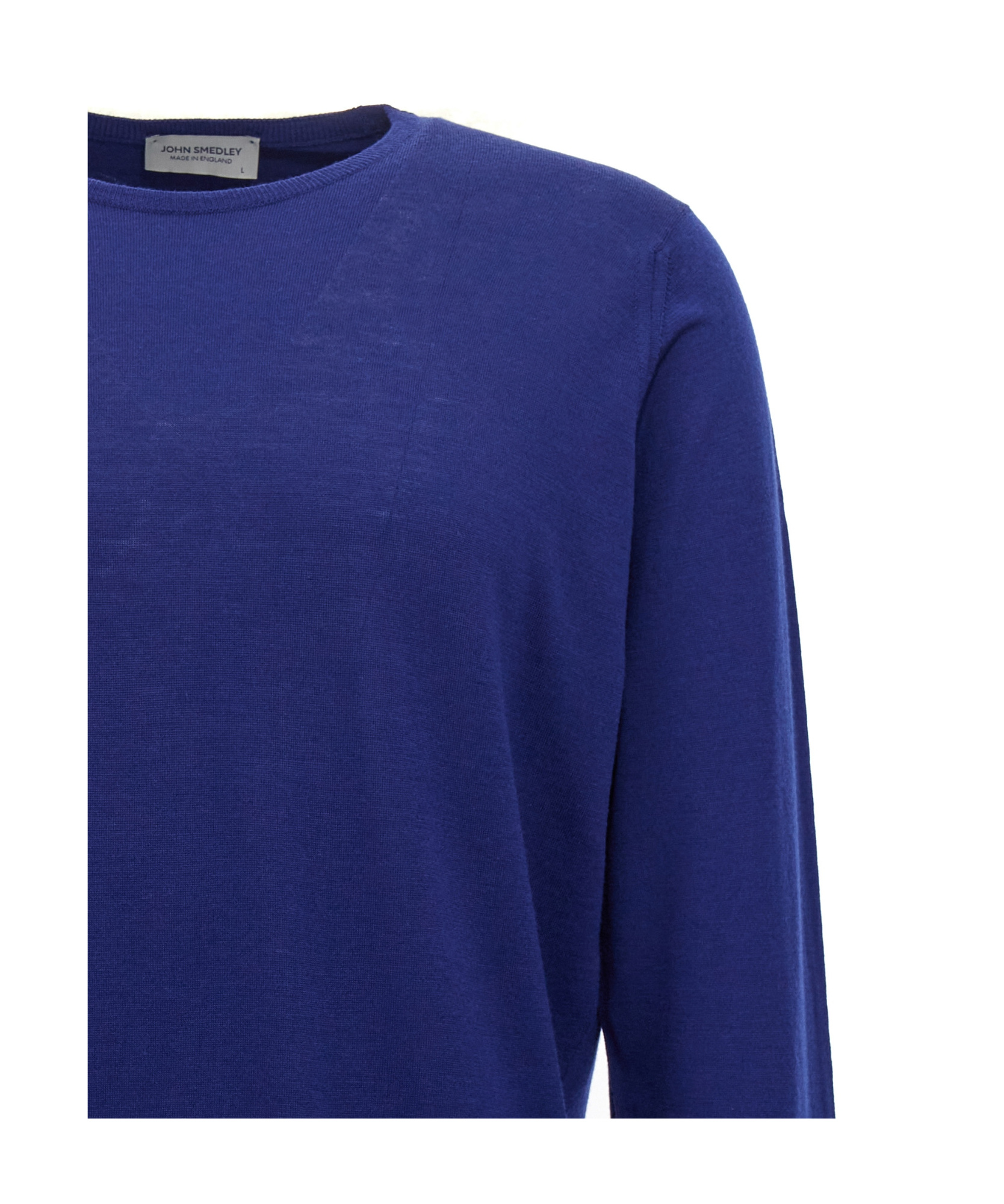 John Smedley "marcus" Crew Neck Sweater In Blue