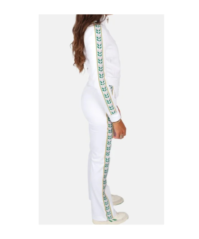 Casablanca Logo Track Pants In White