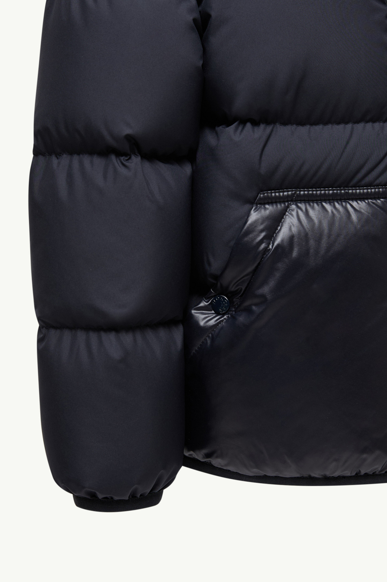 Moncler Barin Hooded Down Jacket In Blue