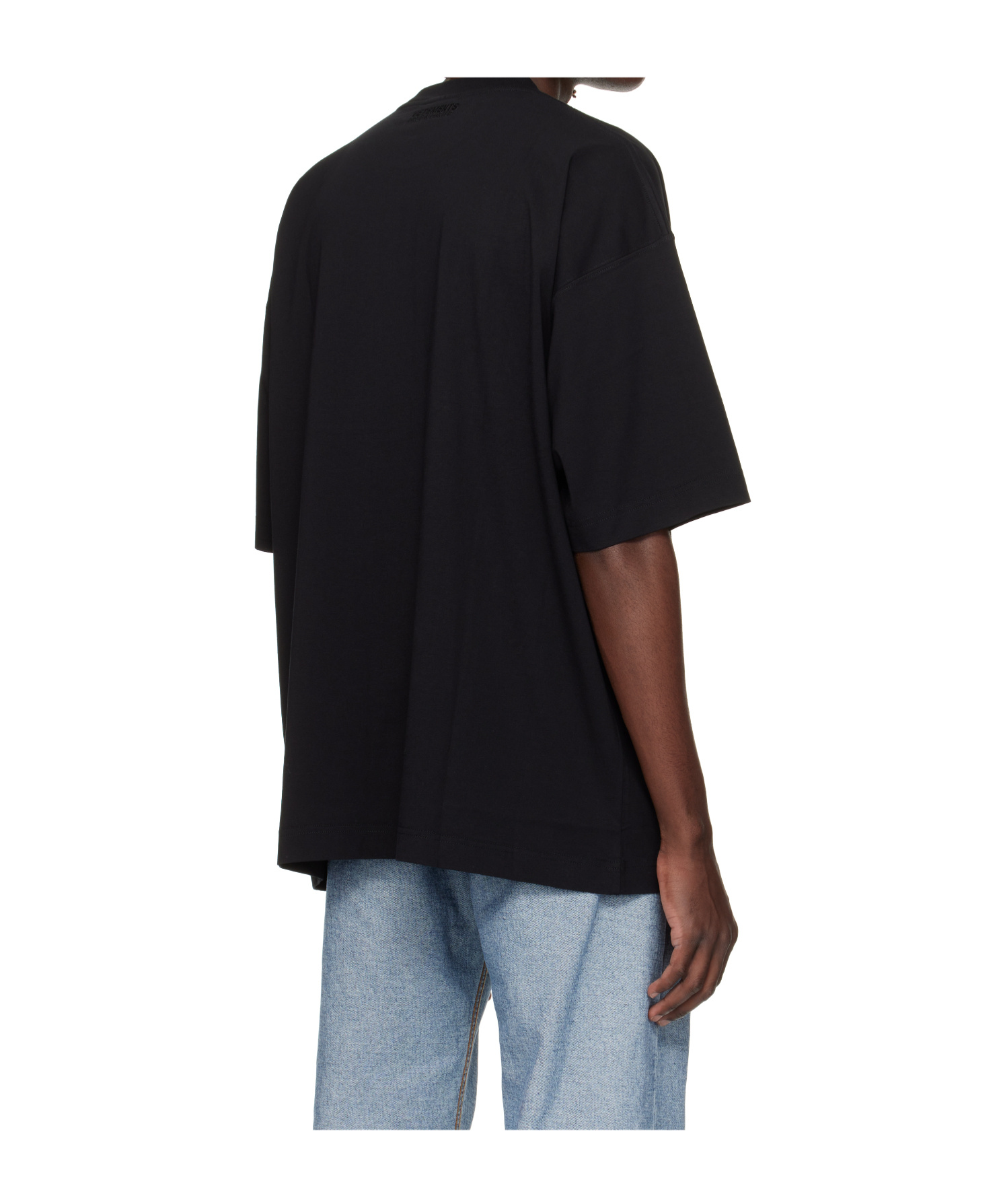 Vetements Round Neck T-shirt In Black