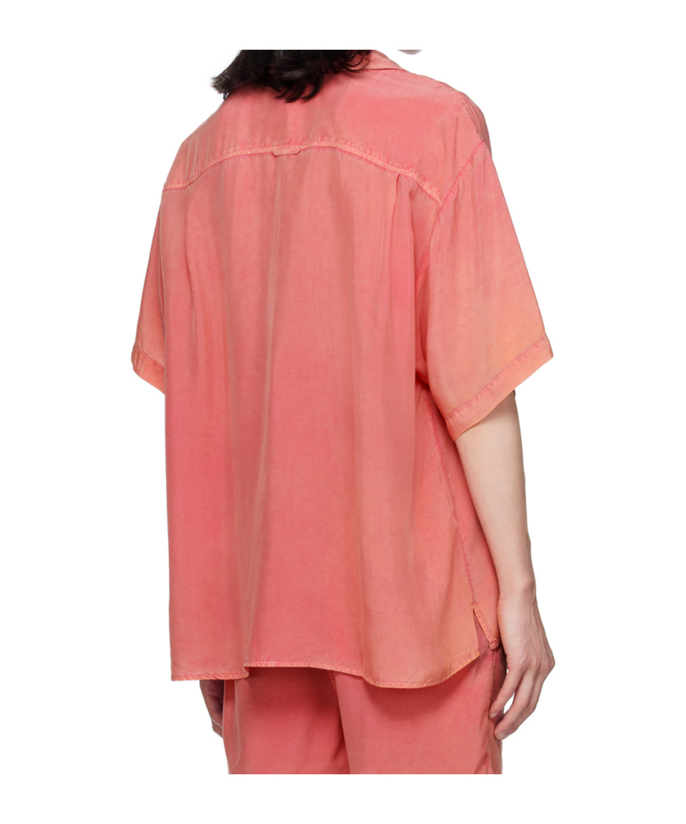 Eytys Button-down Short-sleeved Shirt In Pink