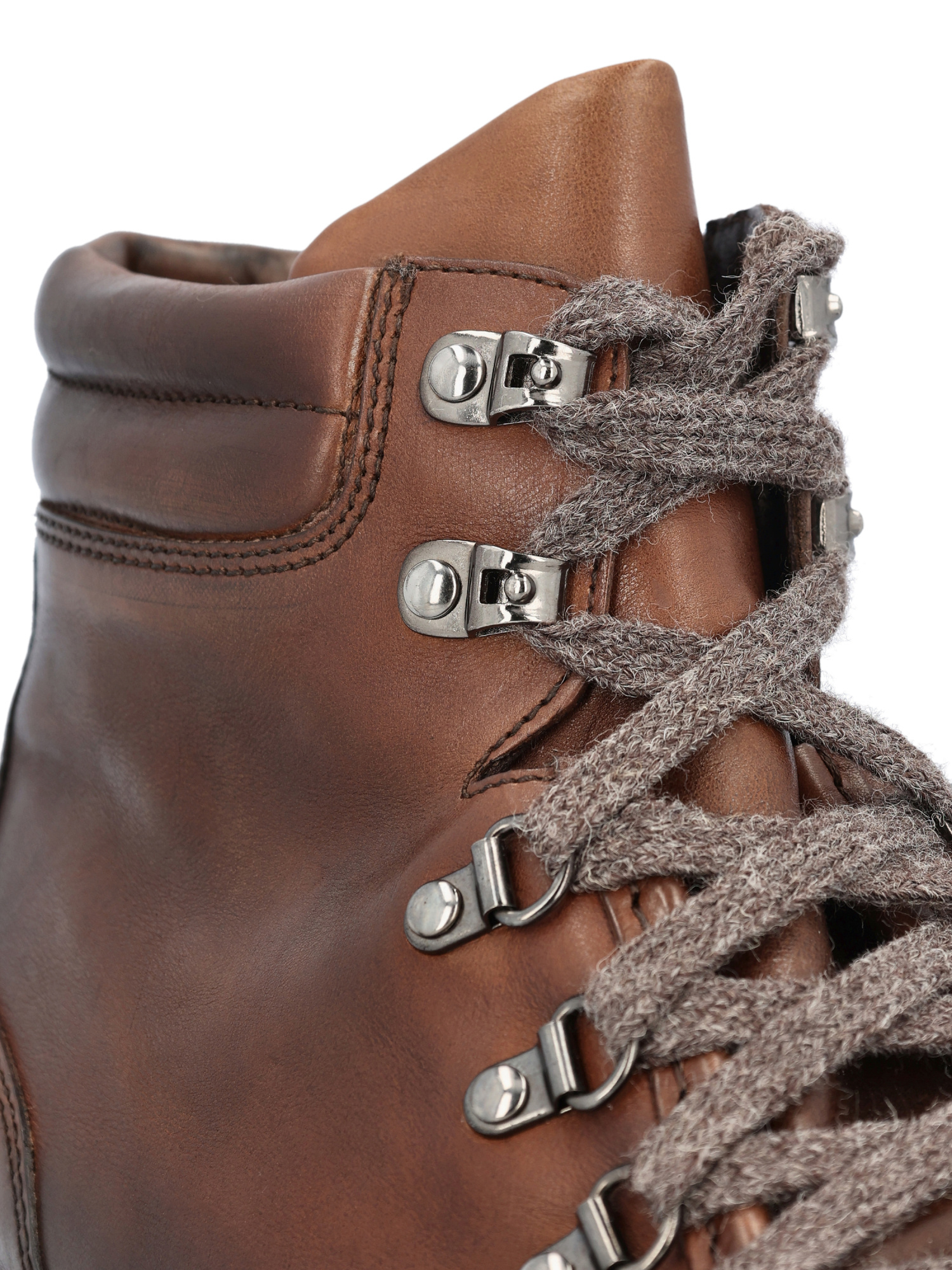 Doucal's Man Ankle Boots Chocolate Brown Size 7 Calfskin In Brown