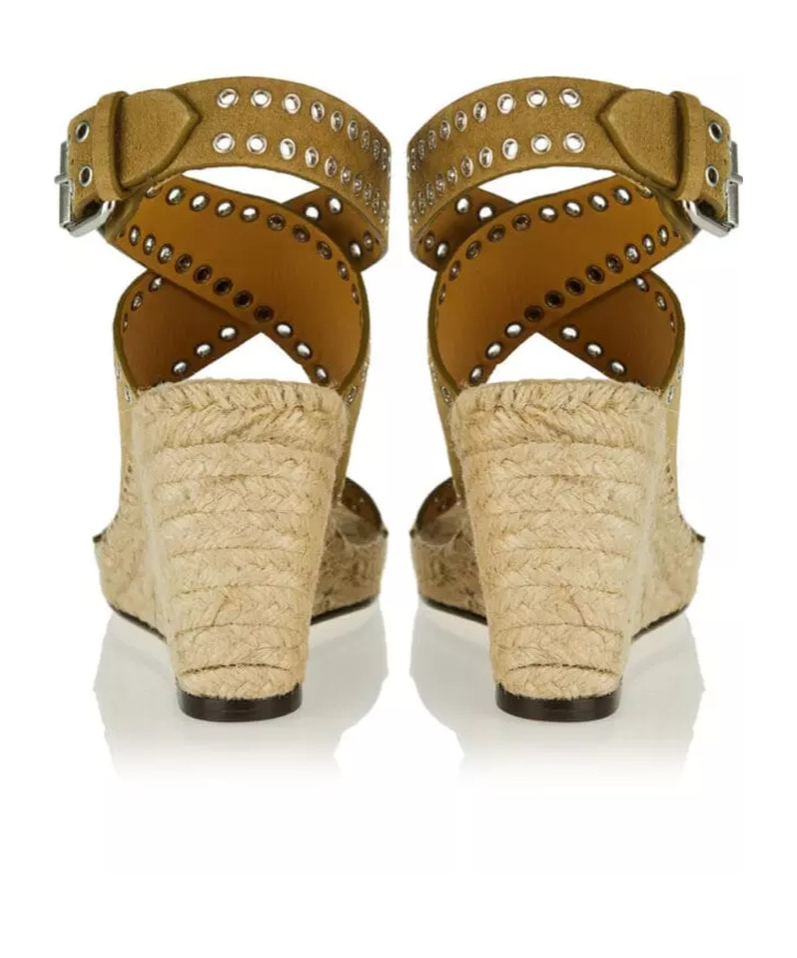 Isabel Marant Iriane 85mm Wedge Espadrilles In Brown