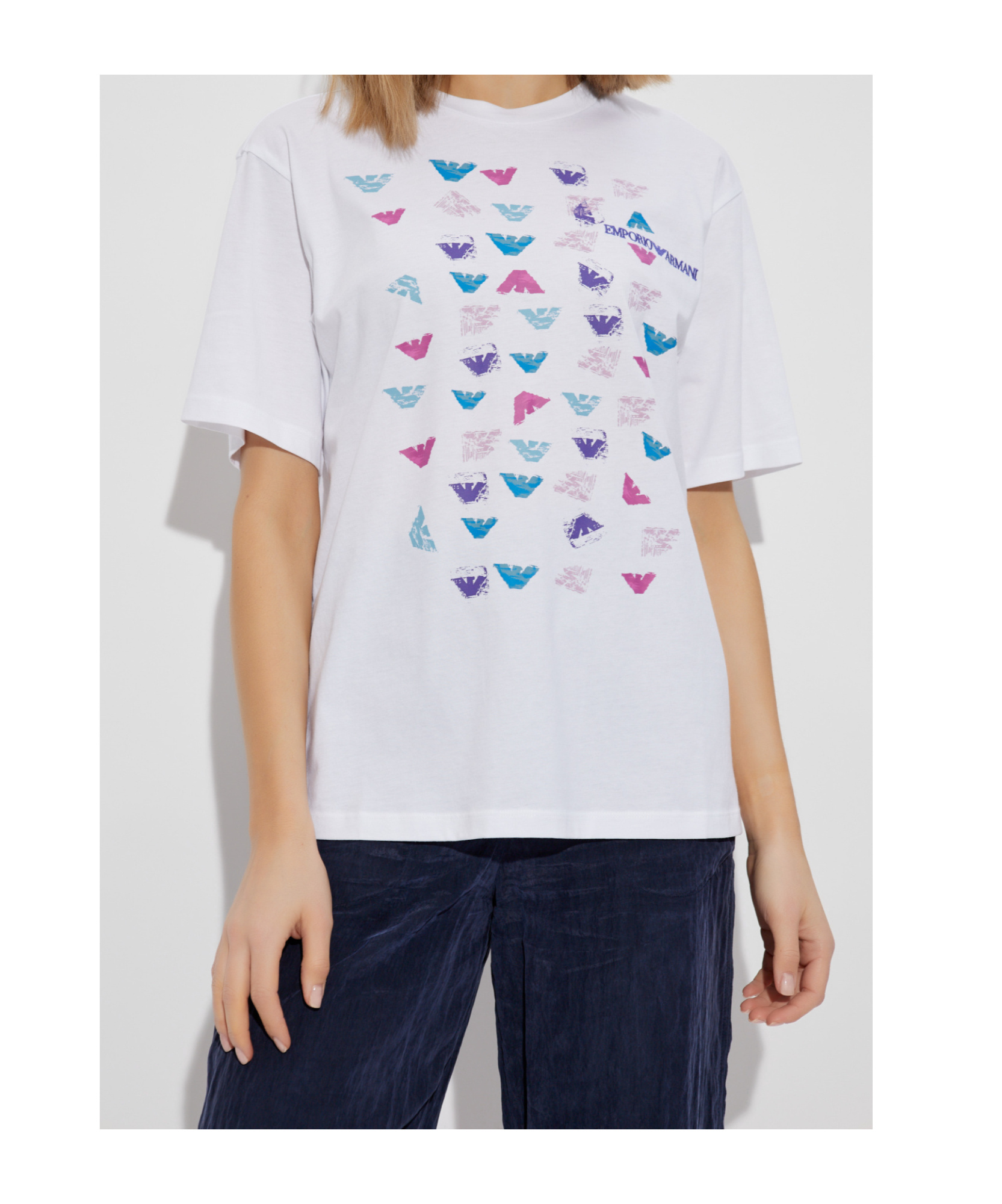 EMPORIO ARMANI EAGLE-PRINT T-SHIRT