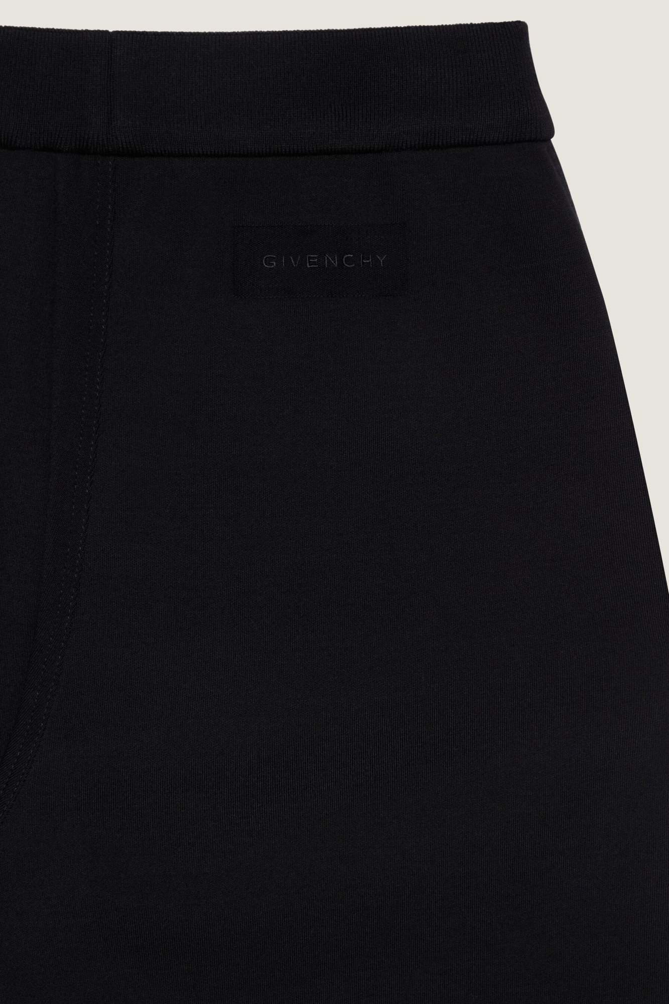 Givenchy Jogger Pants In Leather And Wool In Black