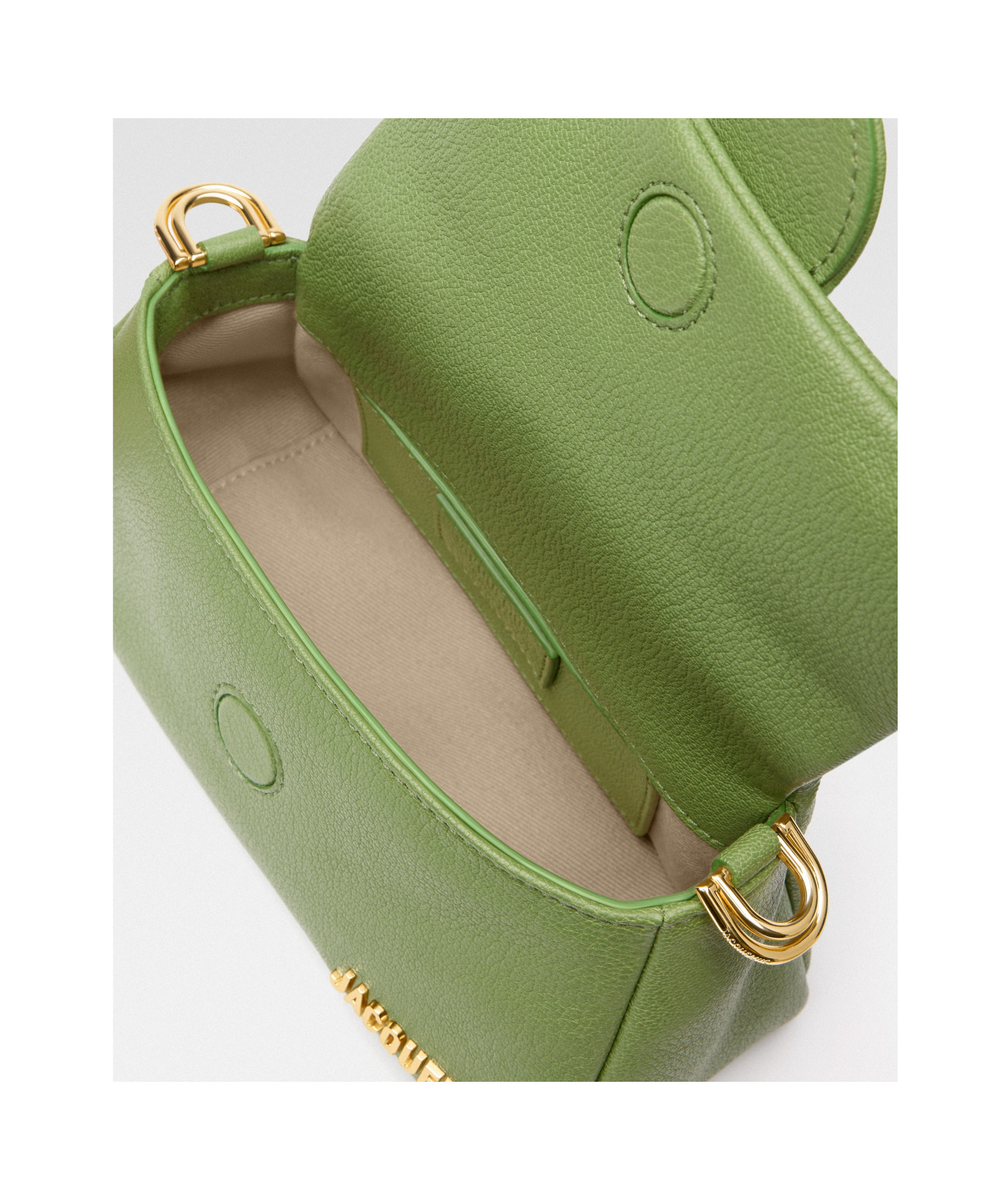 Jacquemus Mini Puffed Flap Bag In Green