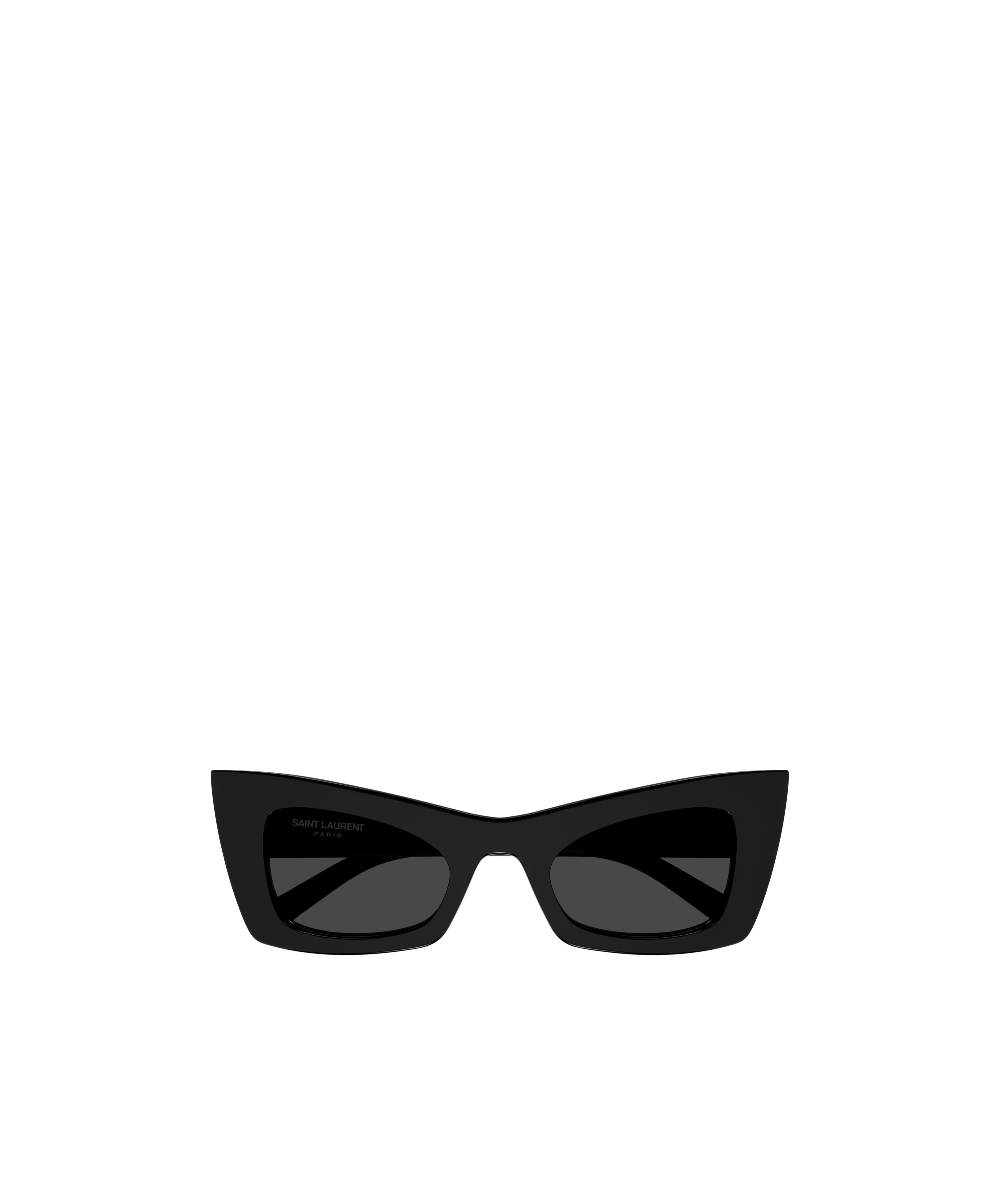 Saint Laurent Sl 702 Fashion Show Plastic Cat-eye Sunglasses In Black