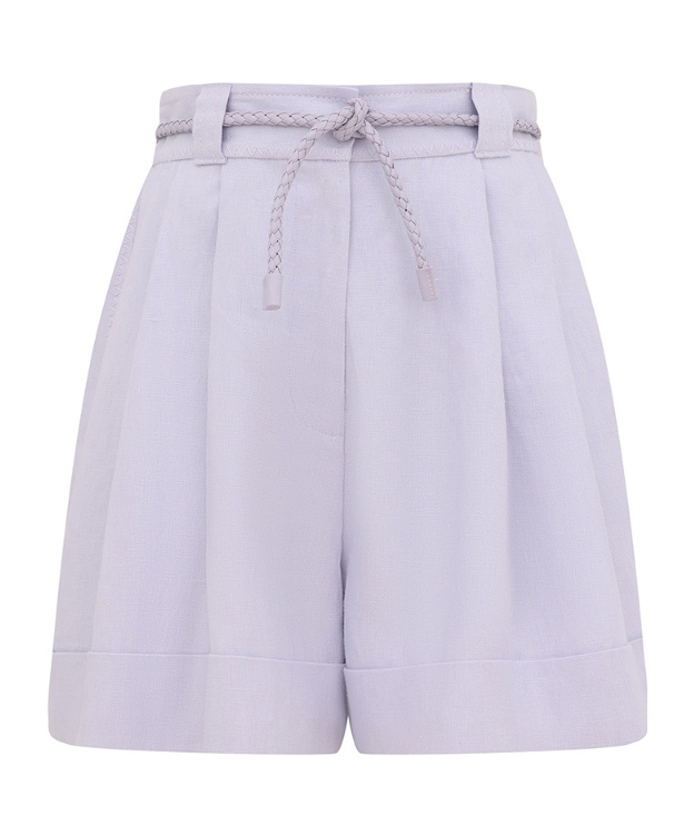 Zimmermann Luna Linen Tailored Short In Red