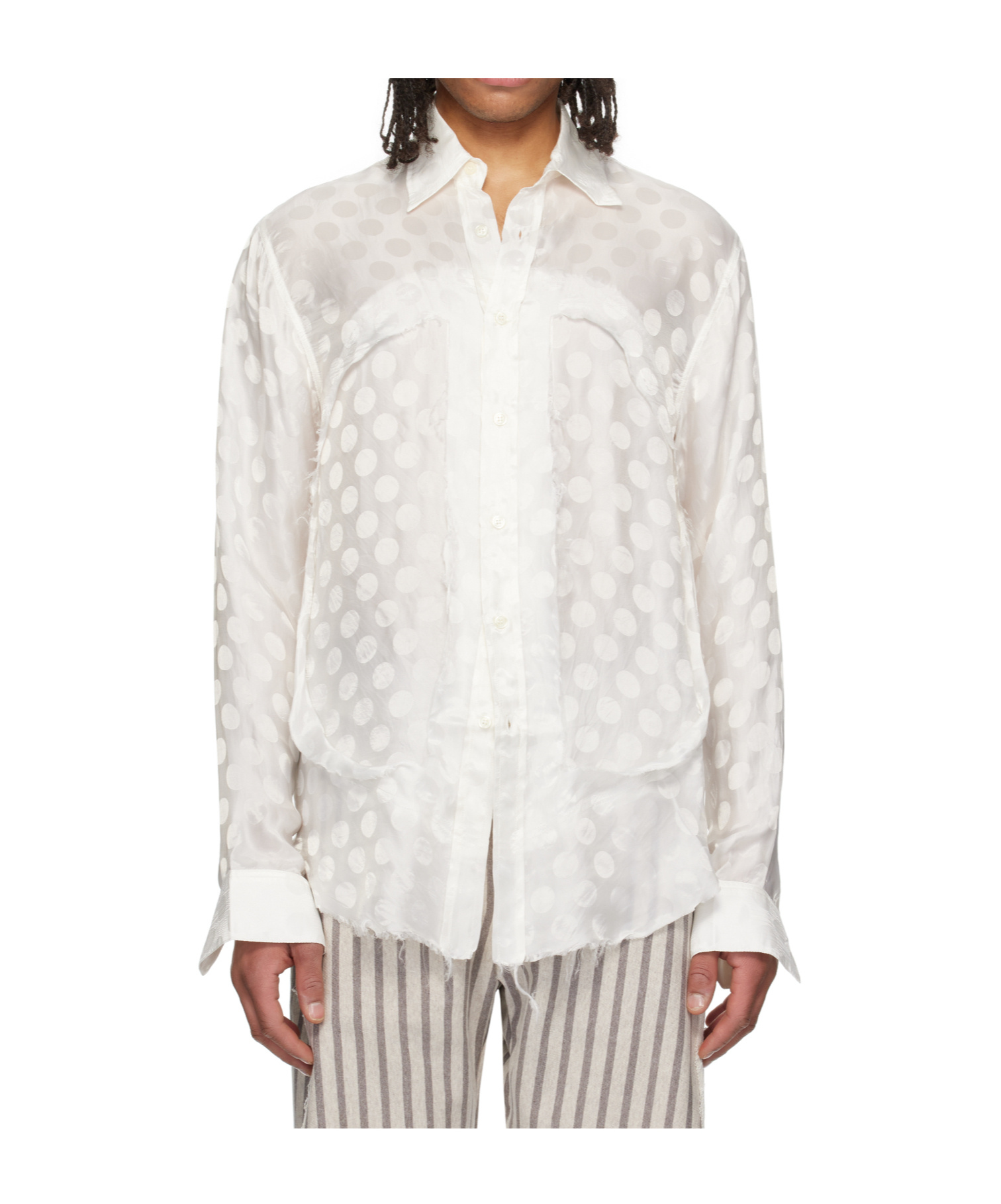 Edward Cuming Classic Lung Window Shirt In White