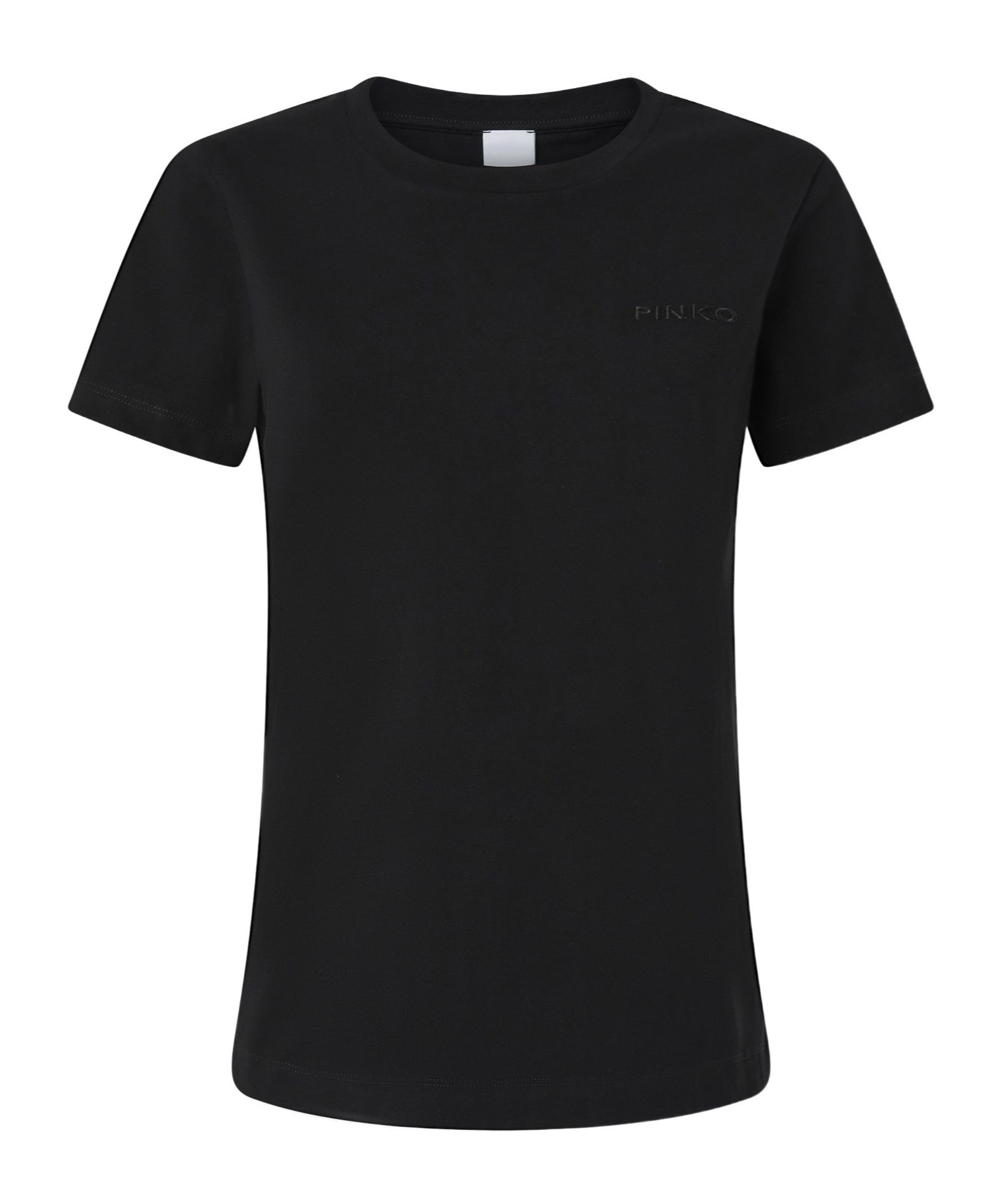Pinko Short-sleeved T-shirt With Logo In Black