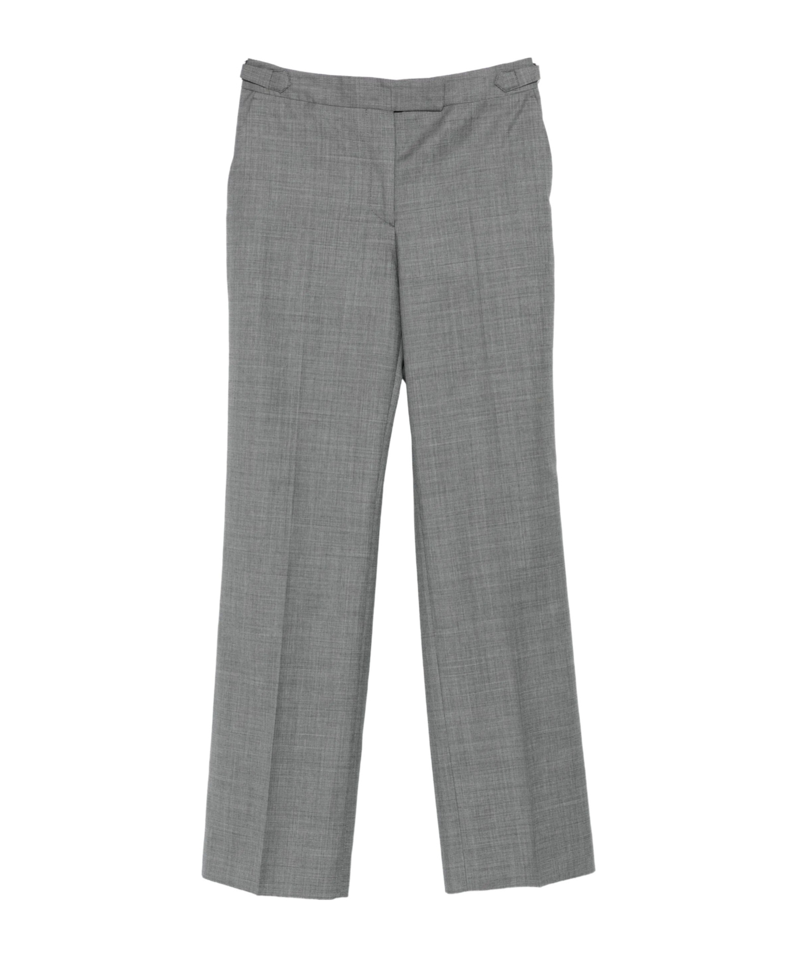 Officine Generale Mid-grey Straight-leg Trousers In Gray