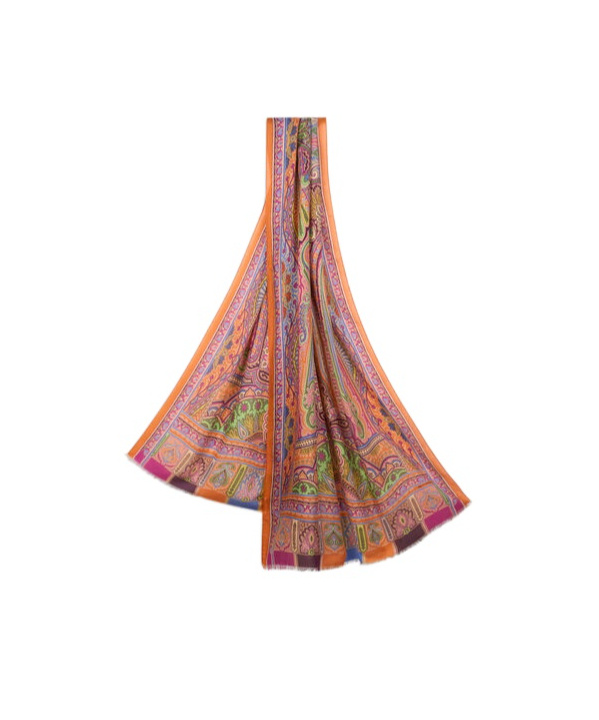 Etro Paisley Cashmere-blend Scarf
