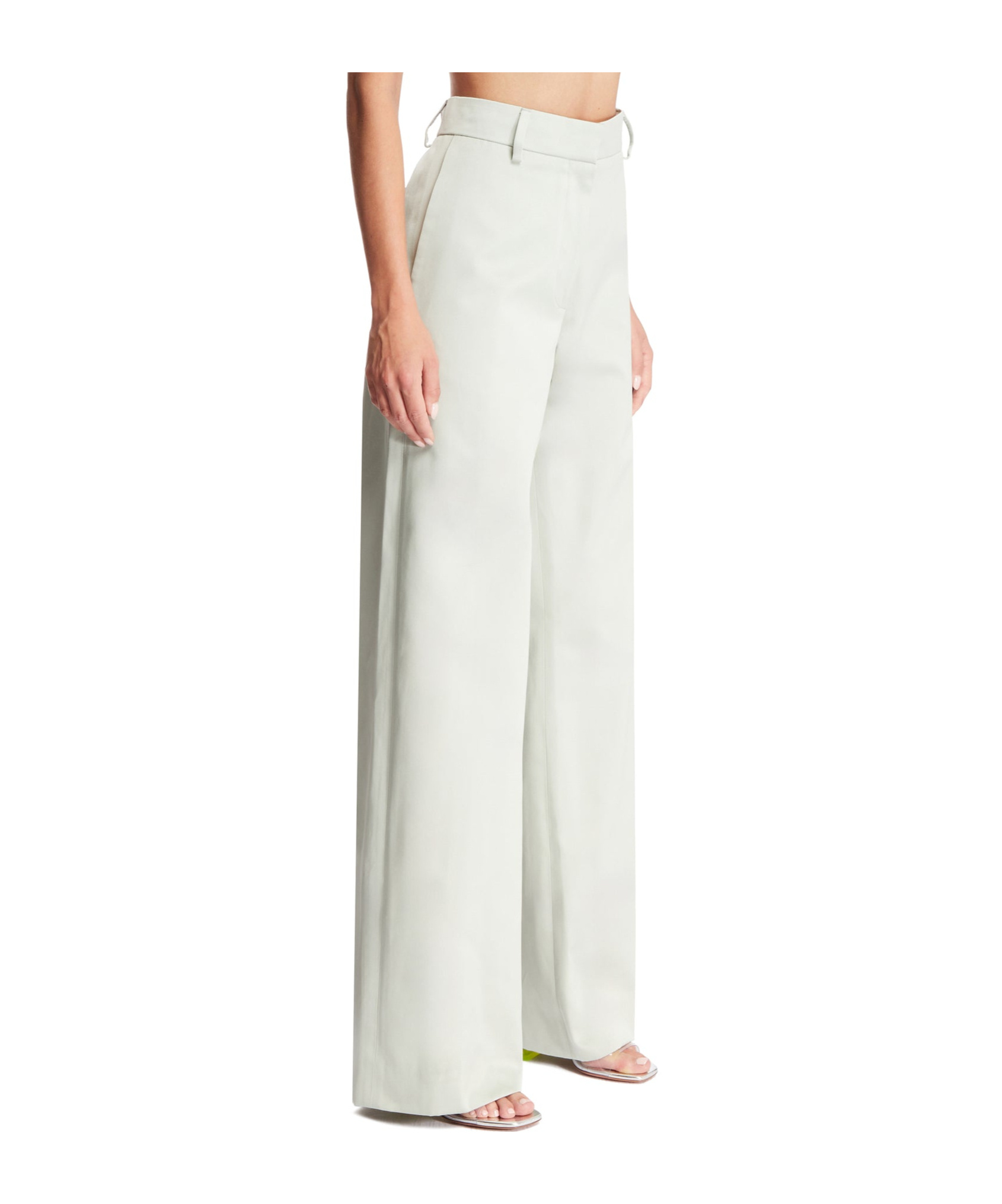 Dries Van Noten High-waisted Casual Pants In White