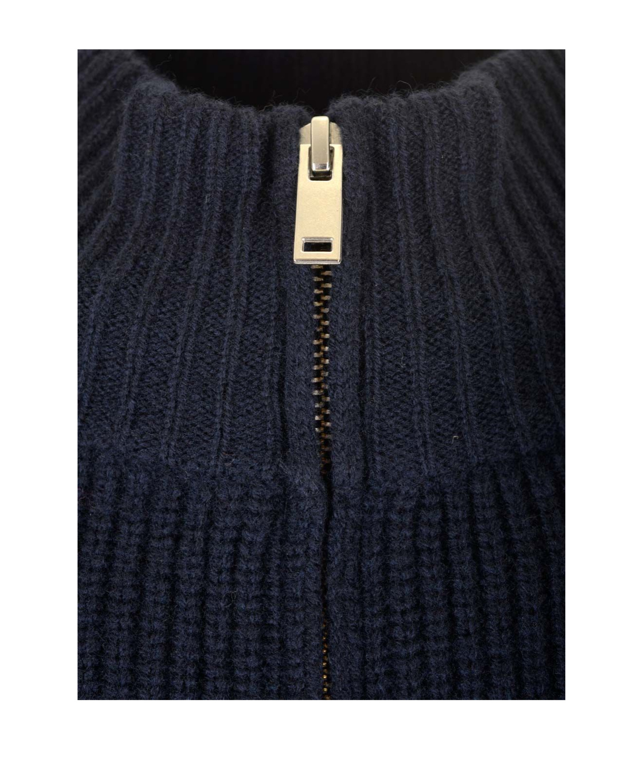 APC RIBBED ZIP-UP CARDIGAN 