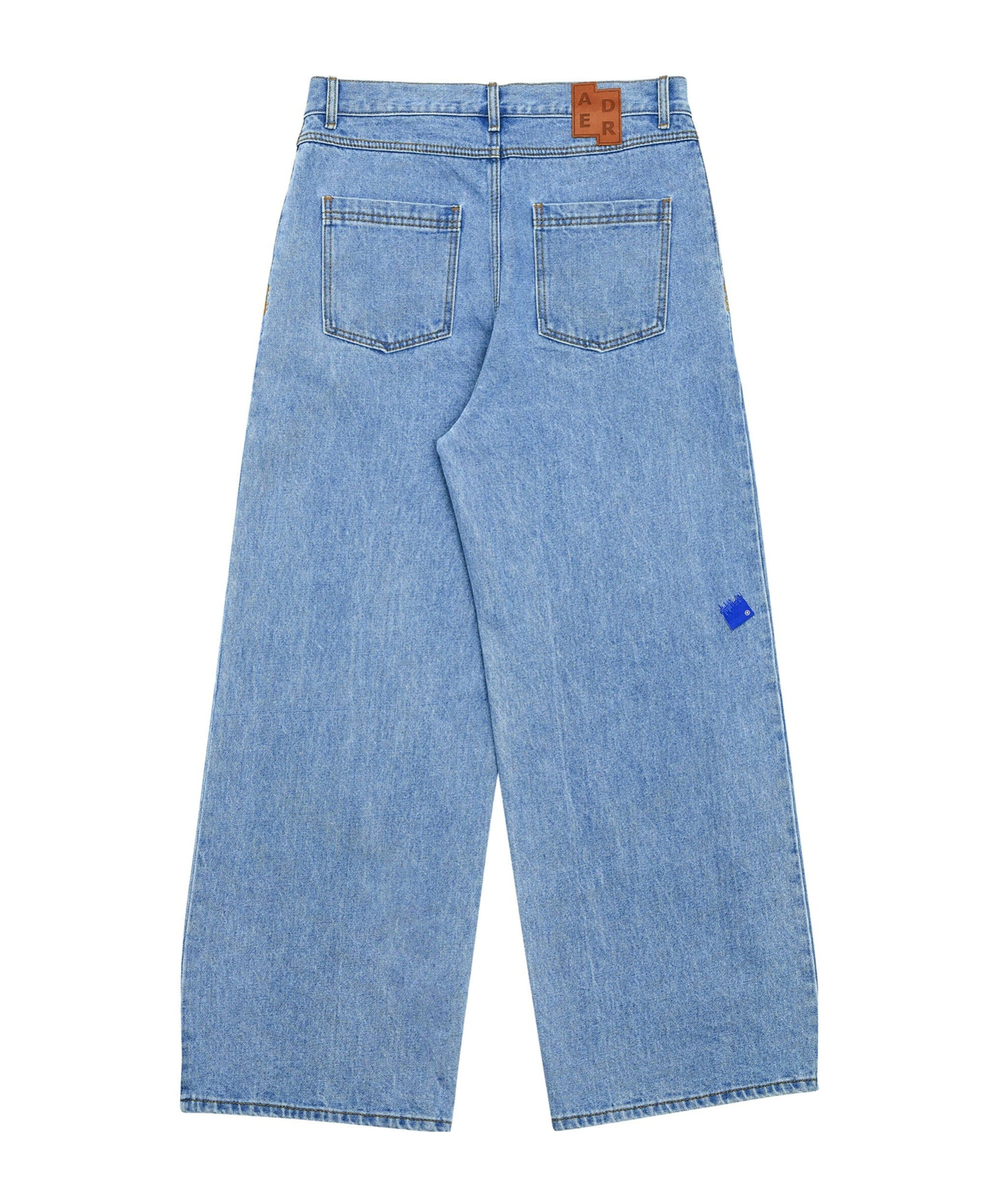 Ader Error Logo Jeans In Blue