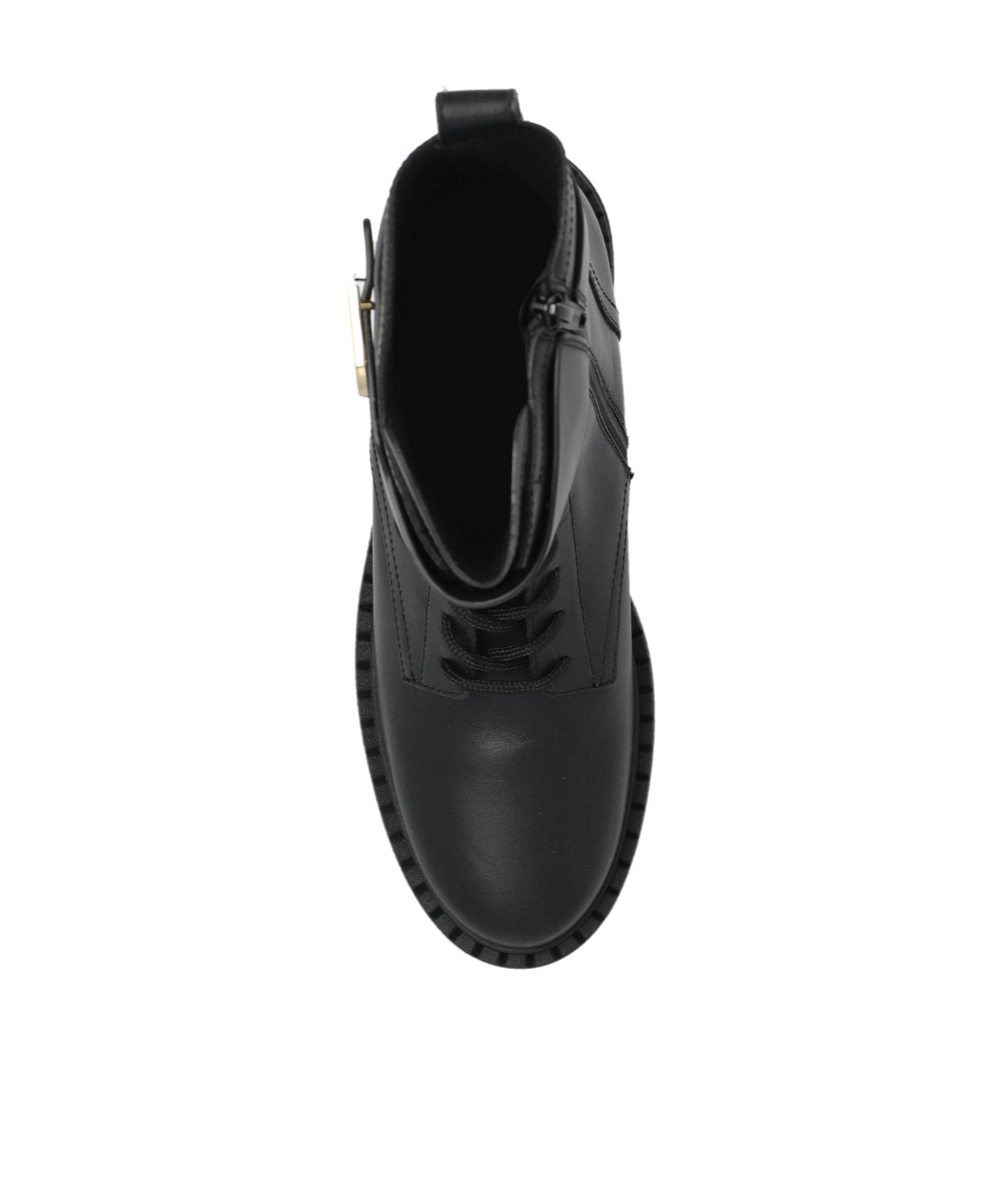 Furla New Legacy Lace-up Ankle Boots In Black