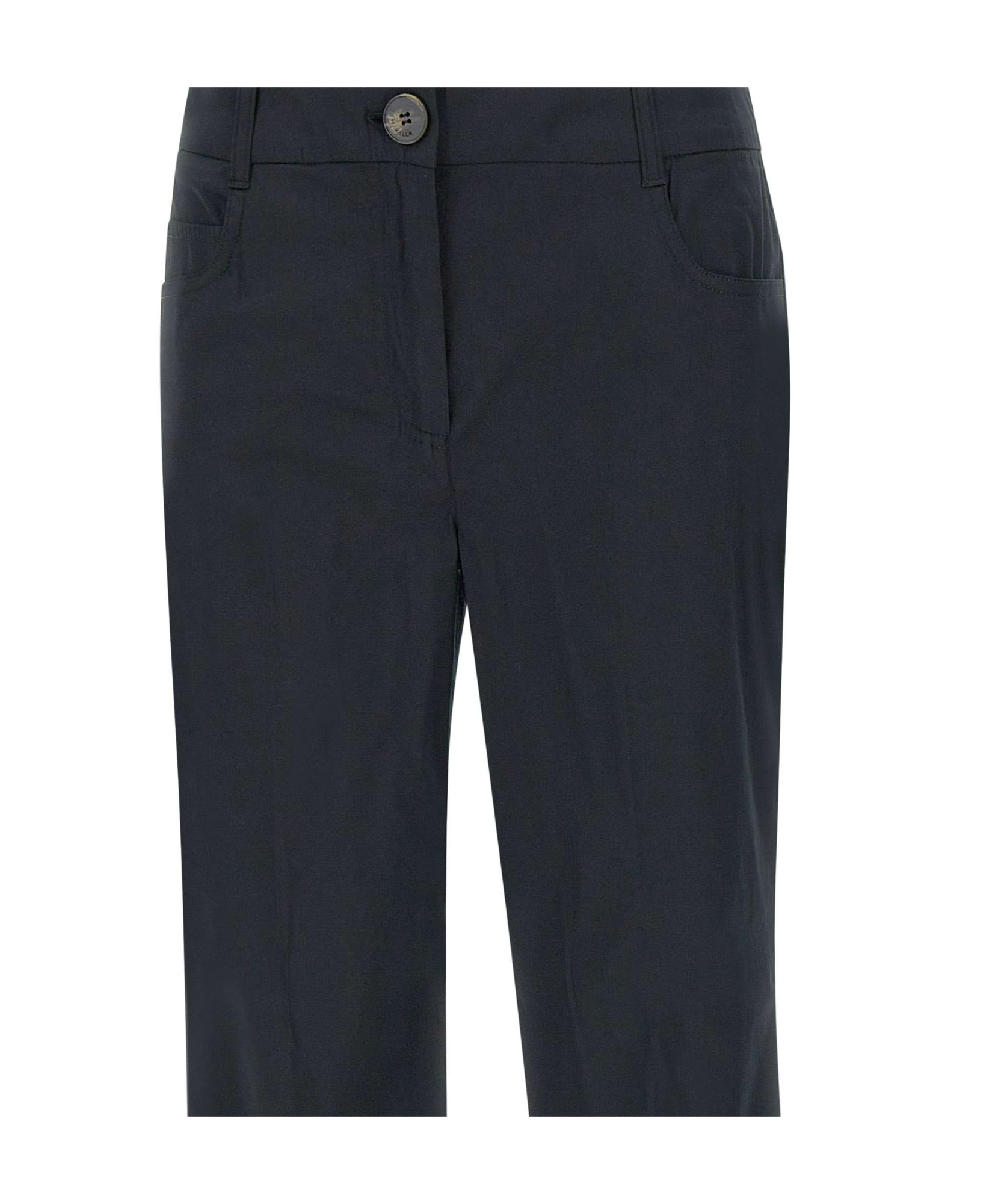 Marella Belt Loops Slacks In Black
