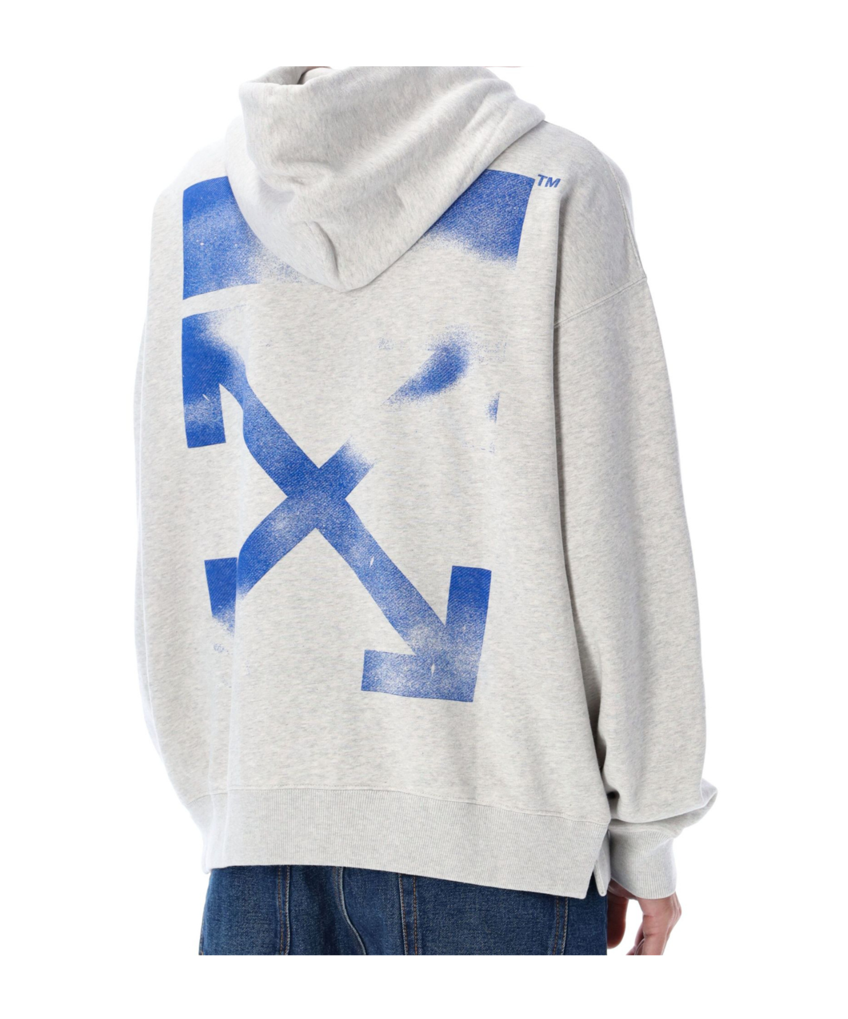 Off-white Long-sleeved Sweatshirt In Gray