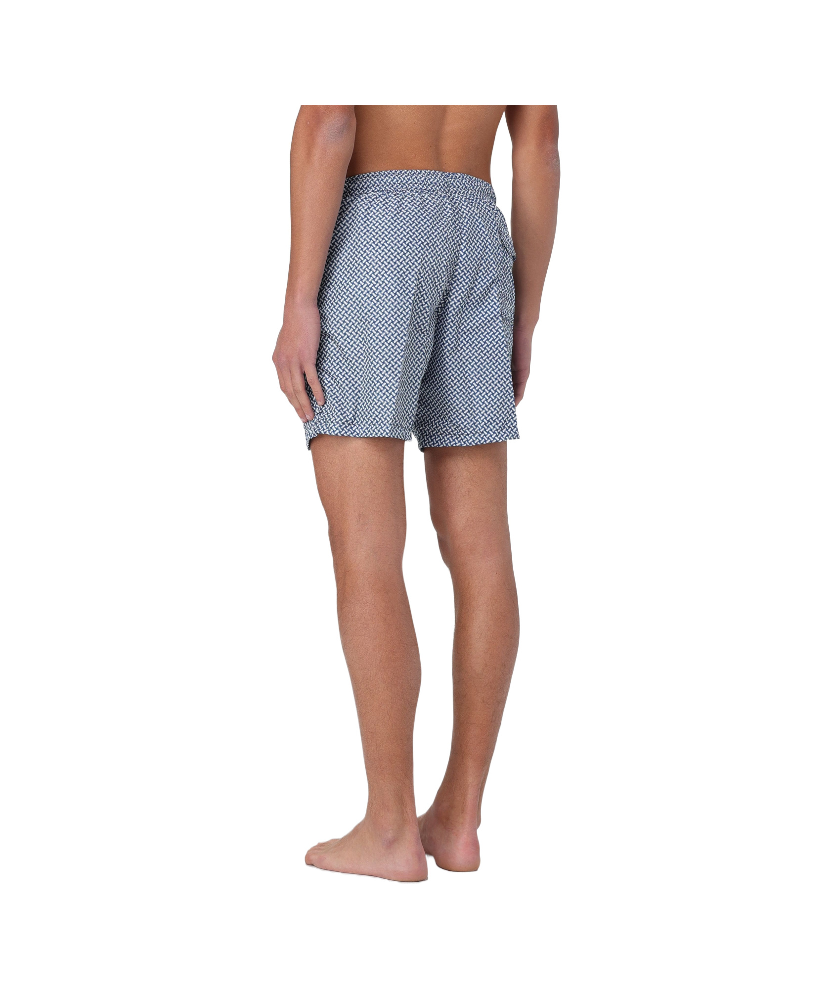 Drumohr Elastic Waist Swim Trunks In Multicolor