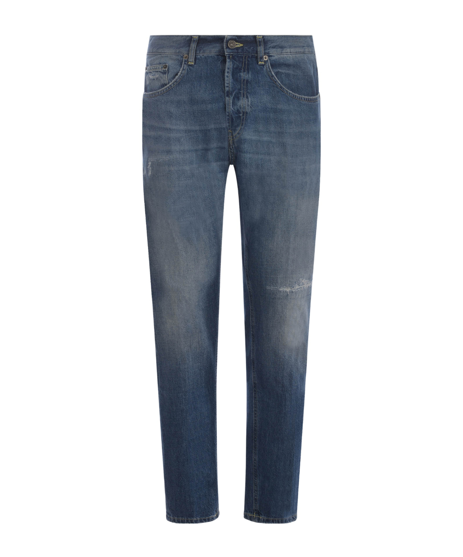 Dondup Dian Straight-leg Distressed Jeans In Blue