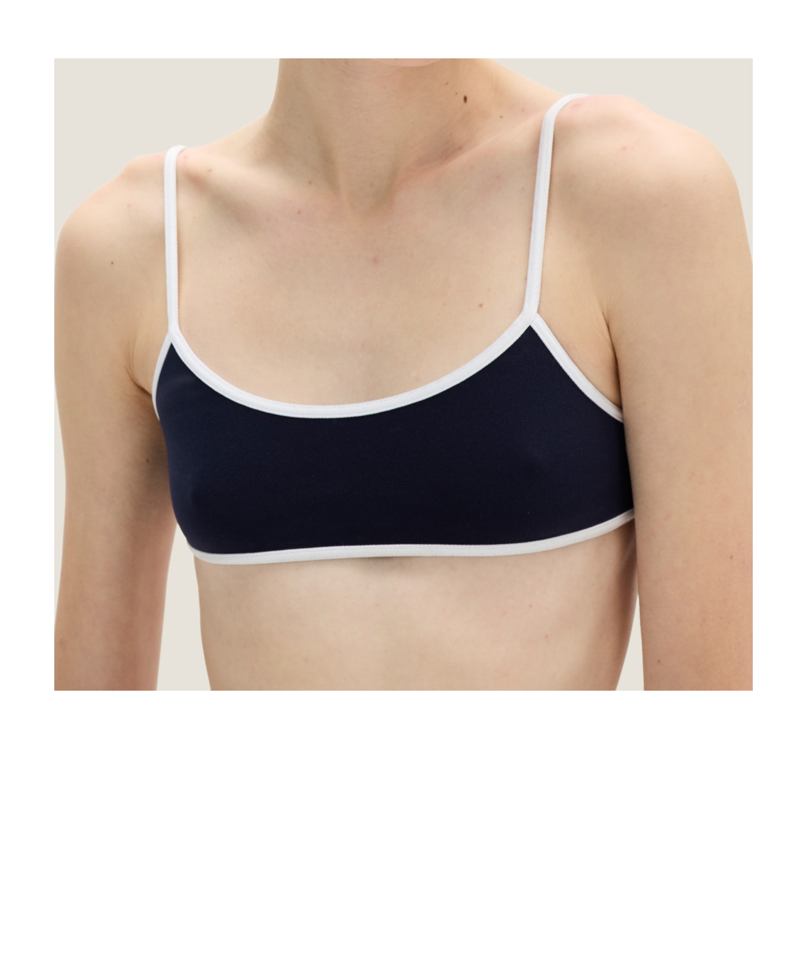 Miu Miu Thin Shoulder Strap Swimsuit In Black