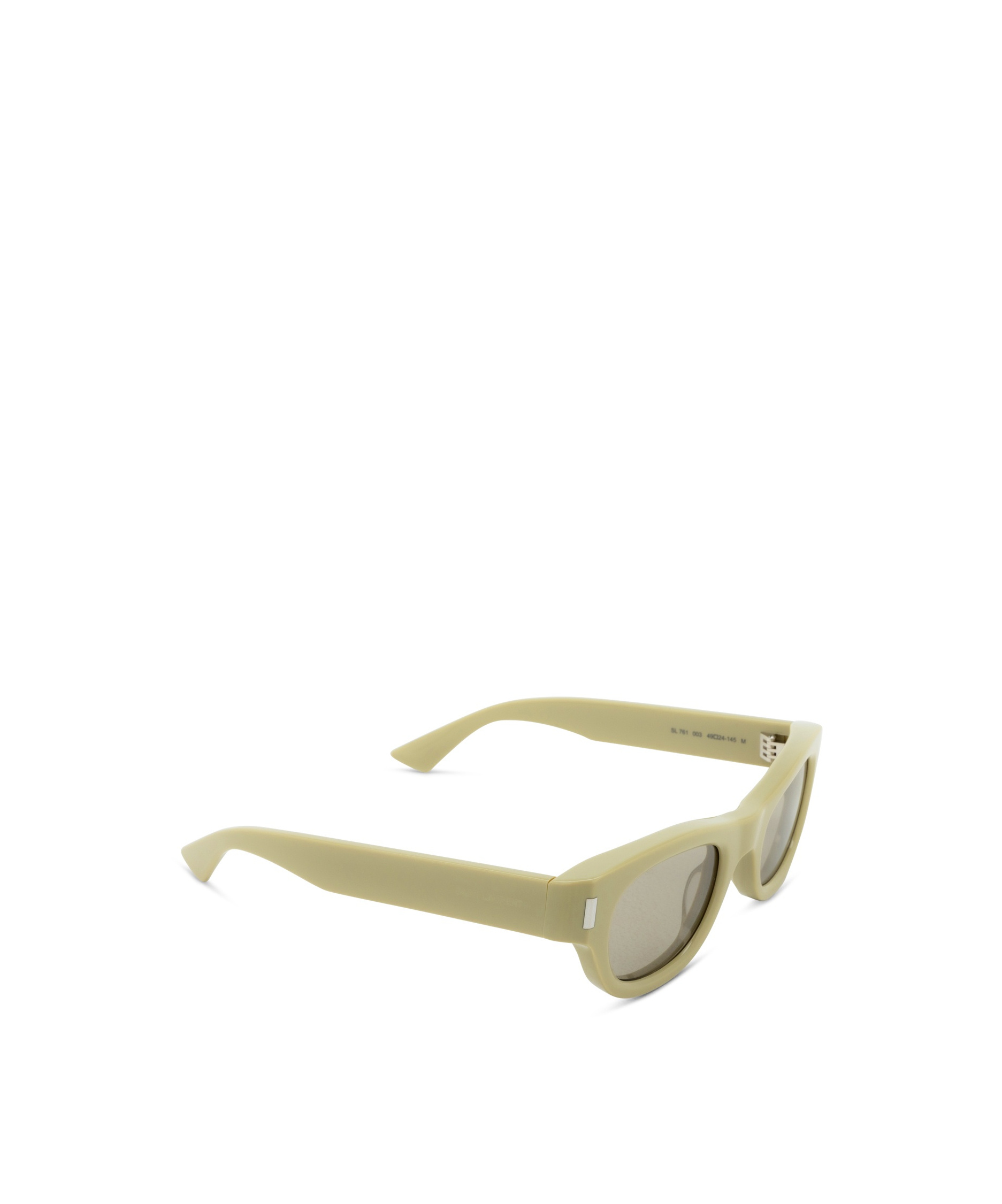 Saint Laurent Logo Sunglasses In Nude