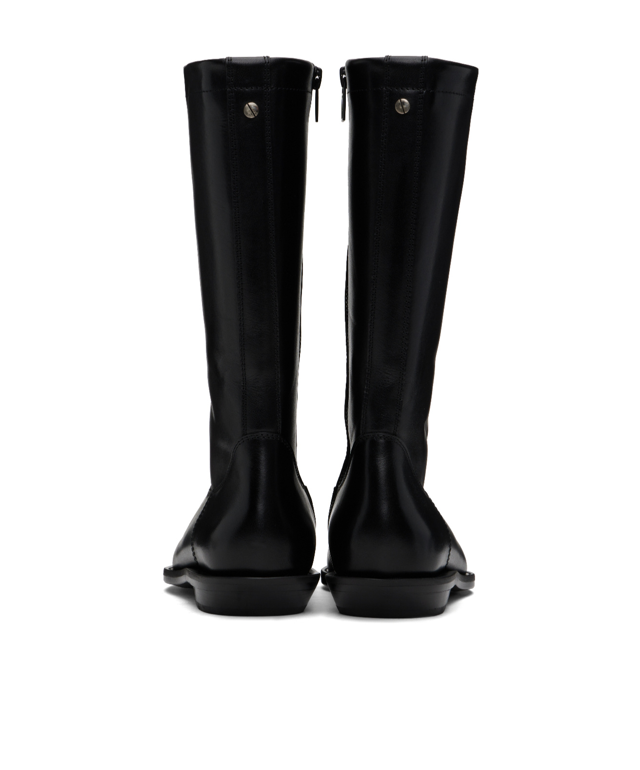 Ann Demeulemeester Black Jani Pointy Cowboy Boots In Black