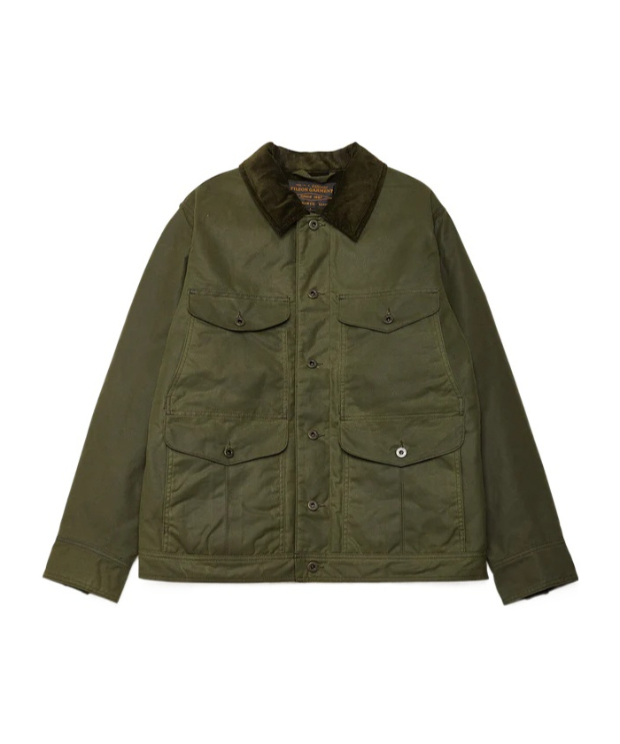 Filson Shirt Collar Jacket In Green