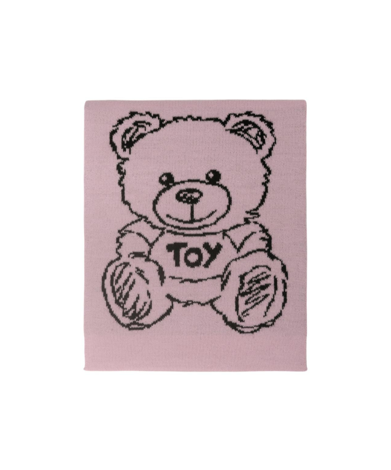 Moschino Teddy Bear Pattern Scarf In Pink