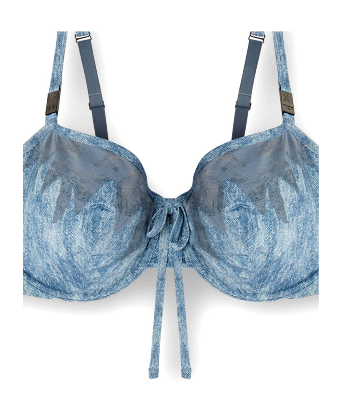 Diesel X Savage X Fenty Balconette Bra In Blue
