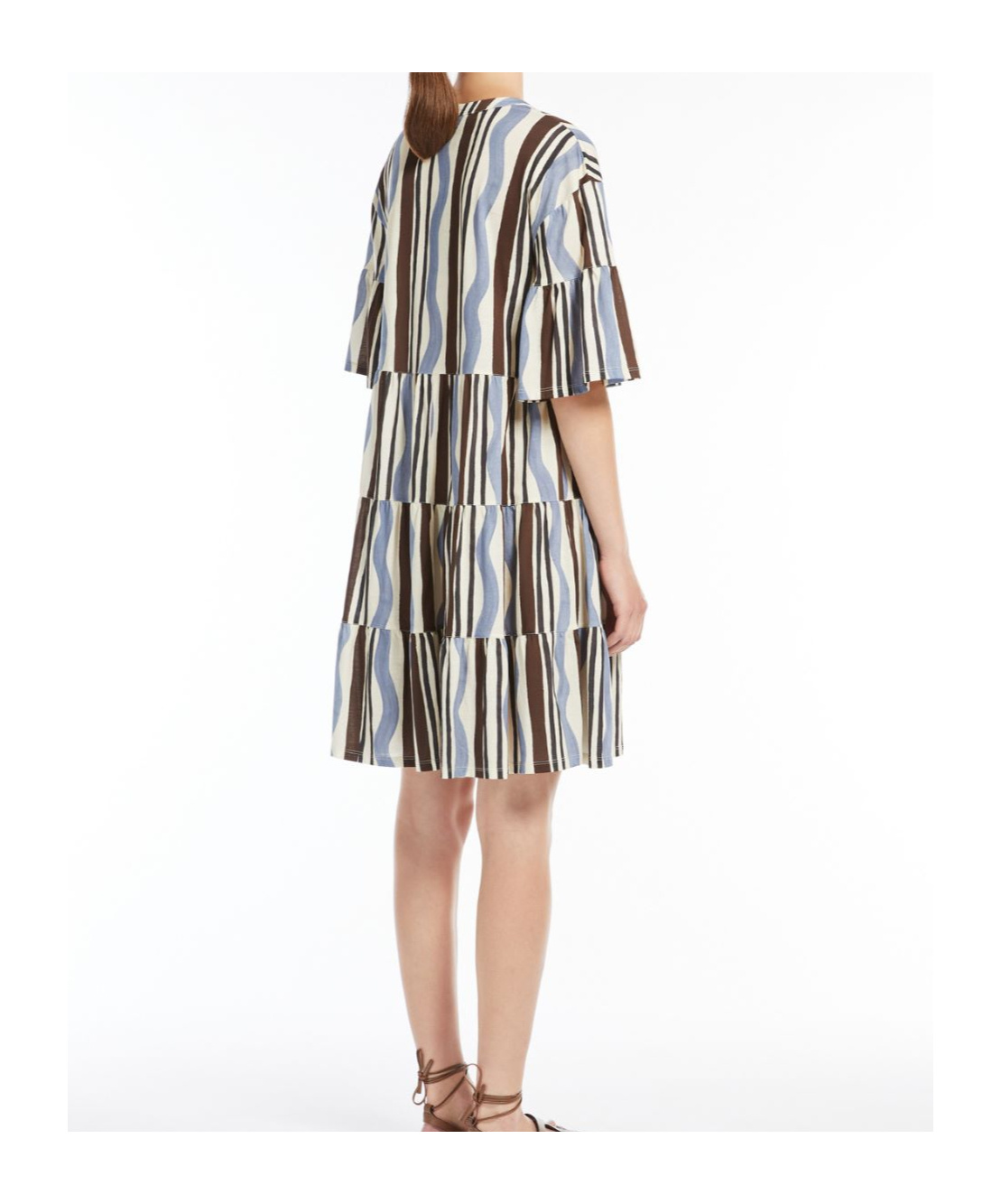 Weekend Max Mara Short Dress In Patterned Jersey In Multicolor