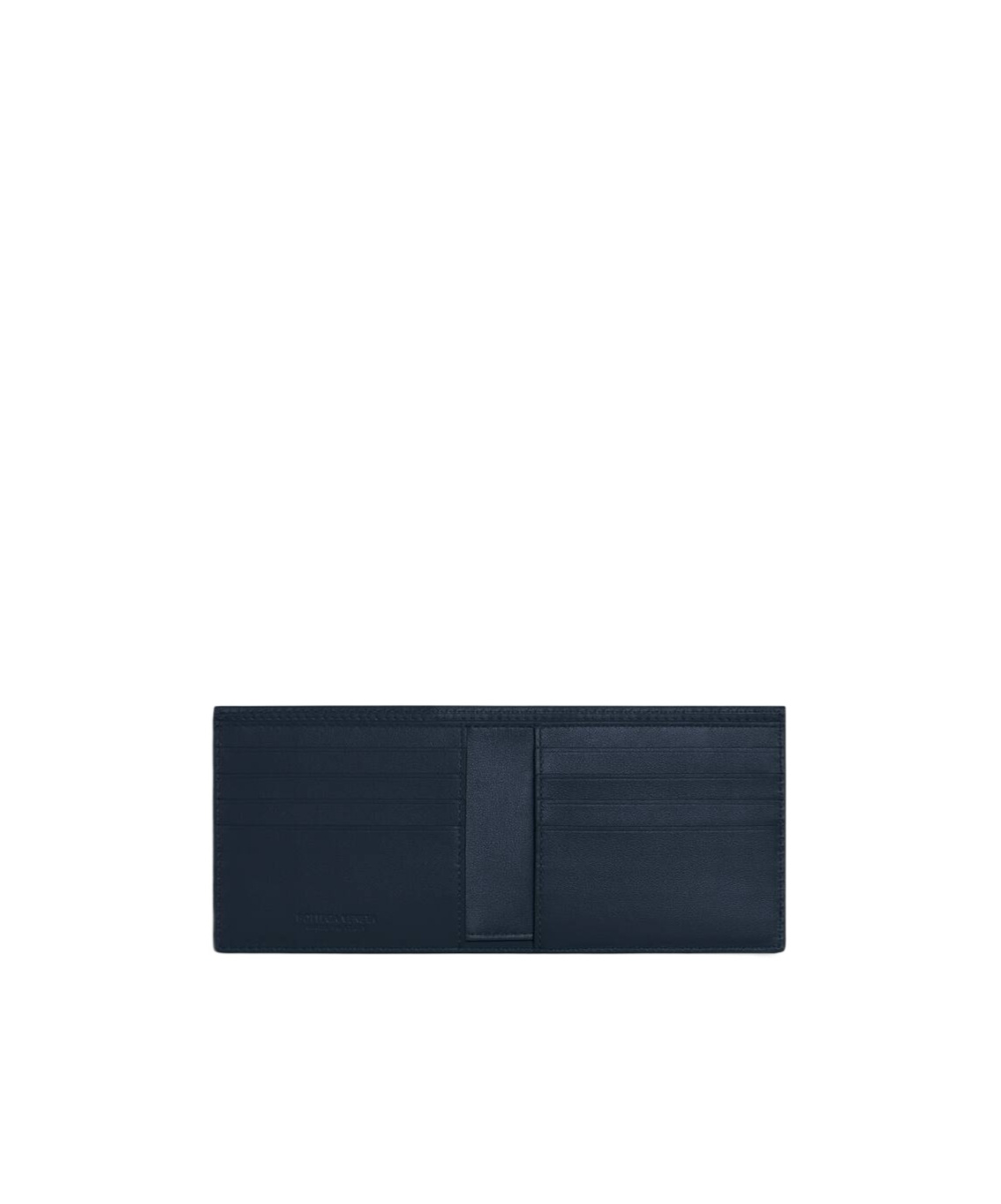 Bottega Veneta Piccolo Bi-fold Wallet In Intrecciato Leather In Black