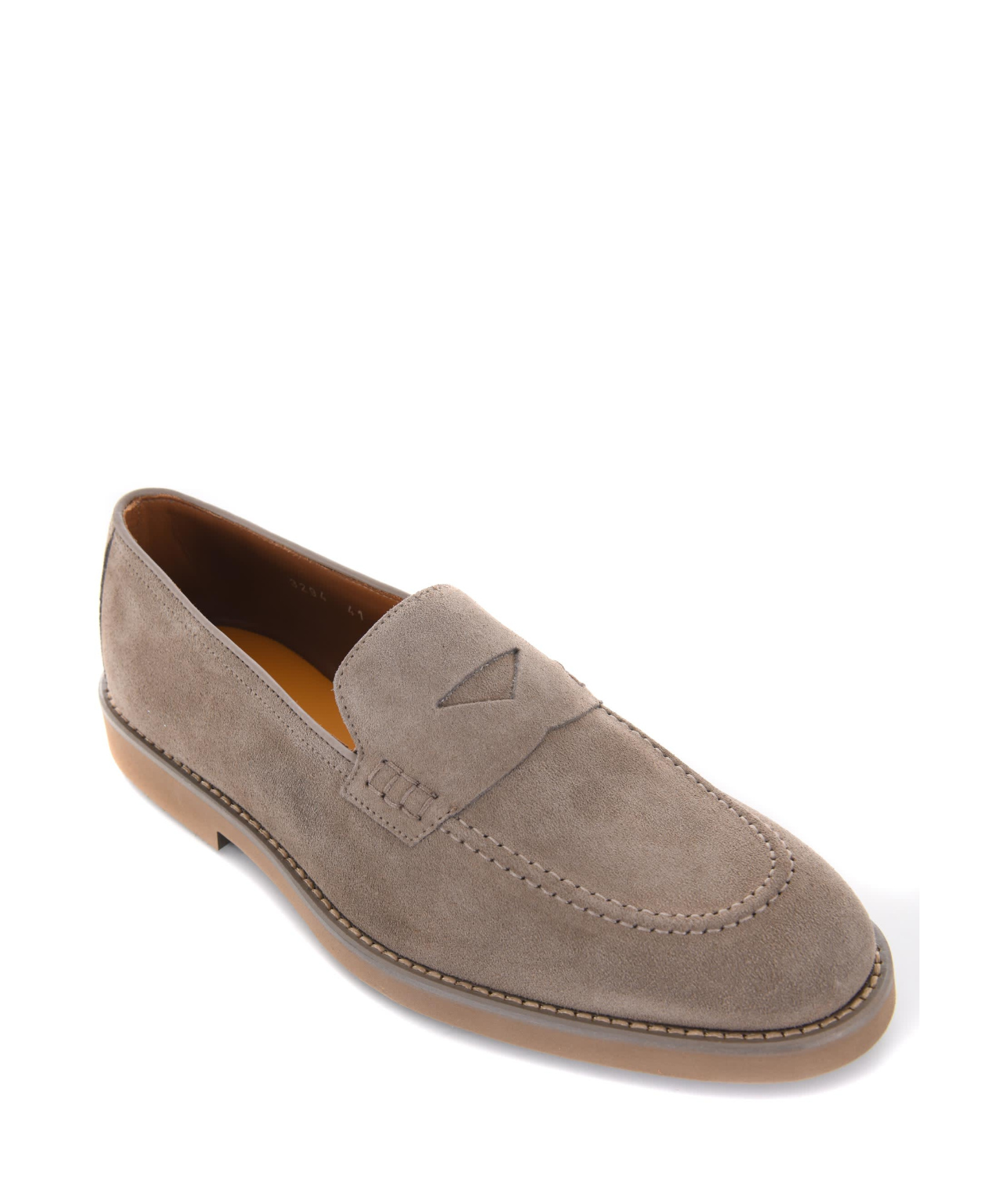Doucal's Doucals Moccasins In Suede In Gray
