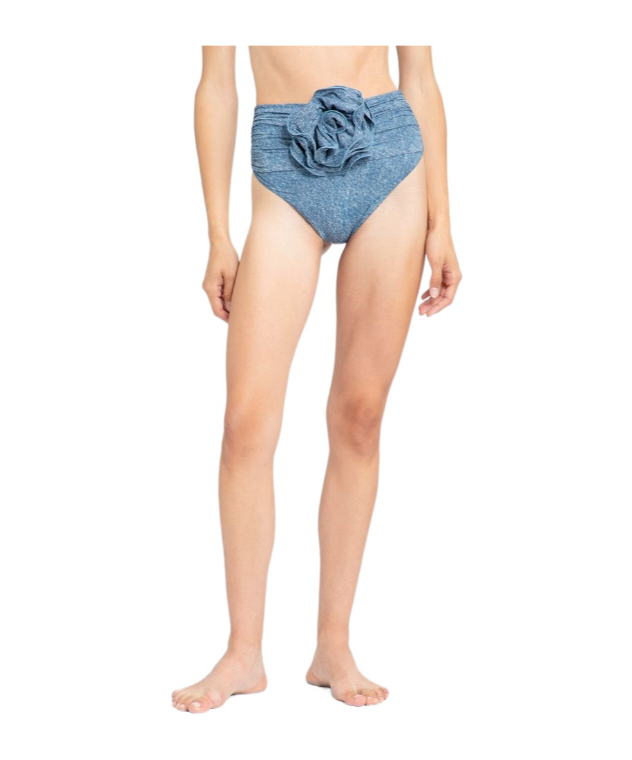 Shop Magda Butrym Flower Detail Swimming Trunks In Nude
